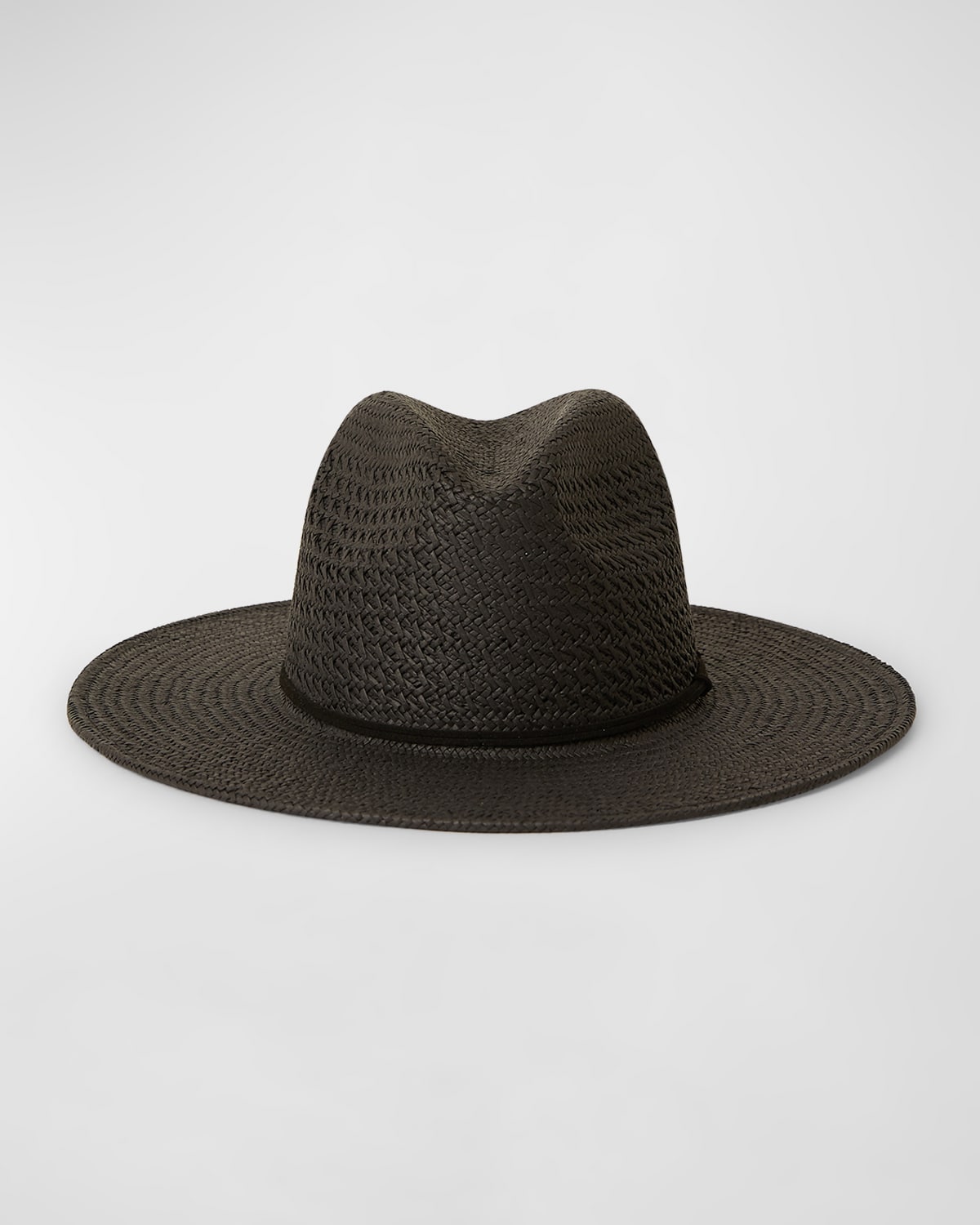 Shop Btb Los Angeles Wendy Straw Fedora Hat In Black