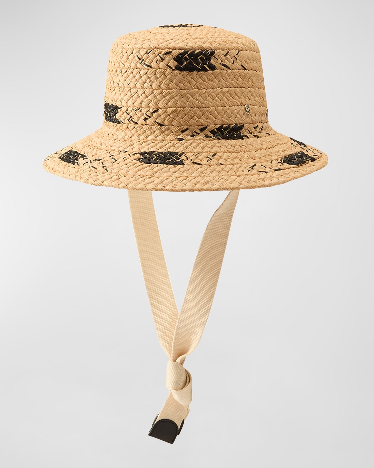 Helen Kaminski Contrasting Wide Braided Bucket Hat In Multi