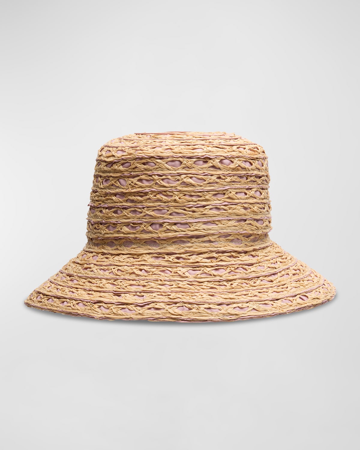 Ida Grosgrain & Straw Bucket Hat