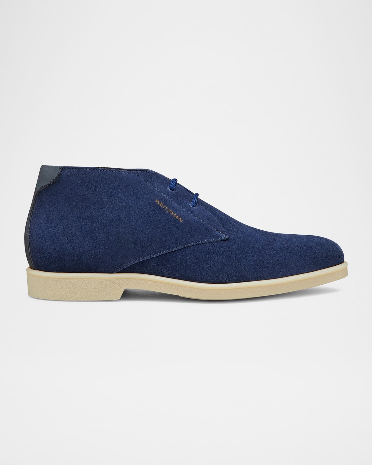 Stuart Weitzman Men's Austin Suede Chukka Boots In Navy.