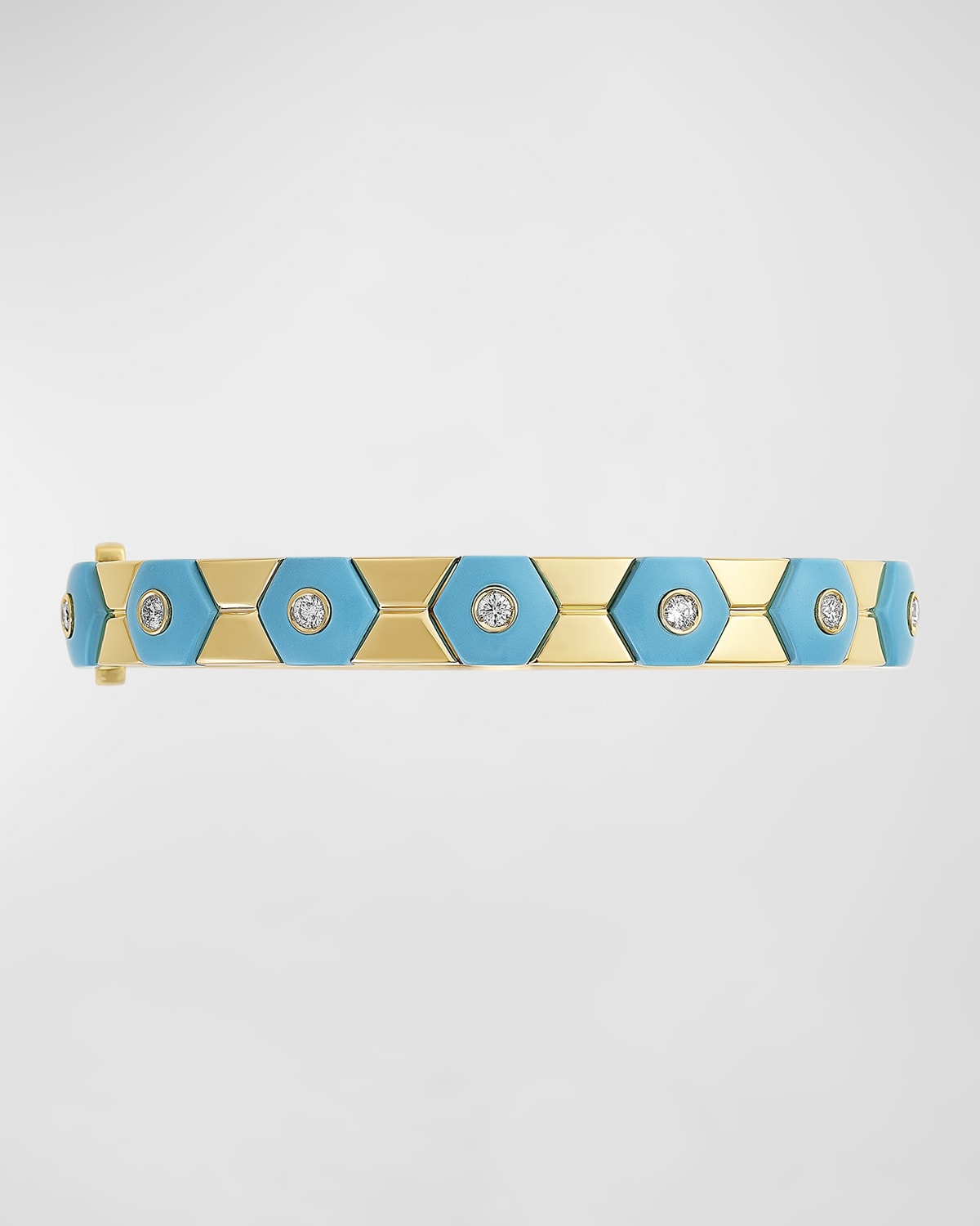Baia Sommersa Bangle with Turquoise and Diamonds