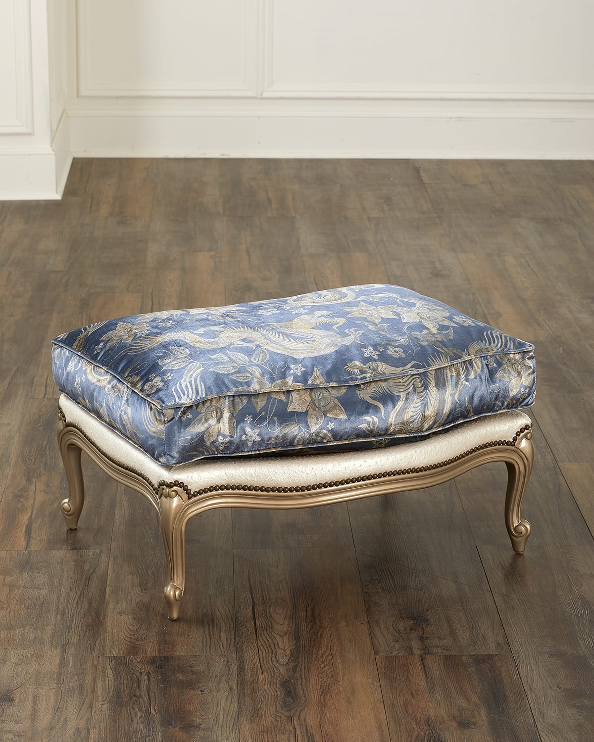 Old Hickory Tannery Jim Ottoman In Blue