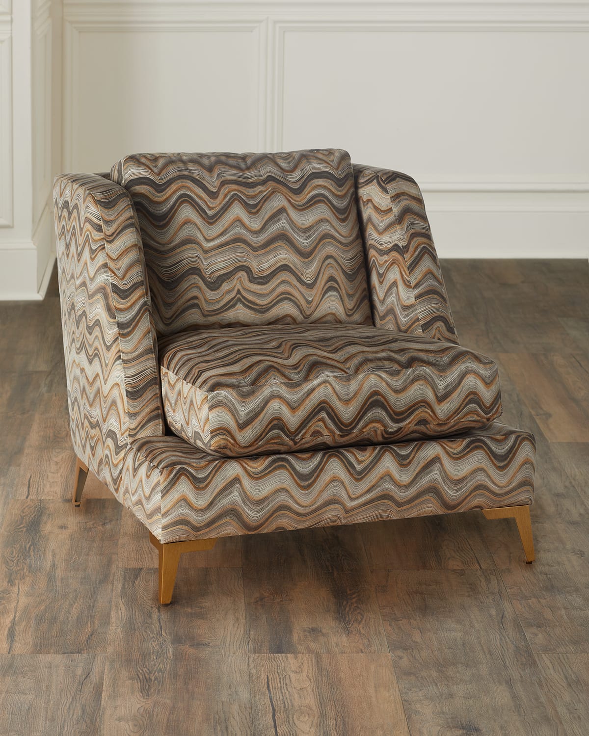Hf Custom Marlena Accent Chair In Mushroom Brown