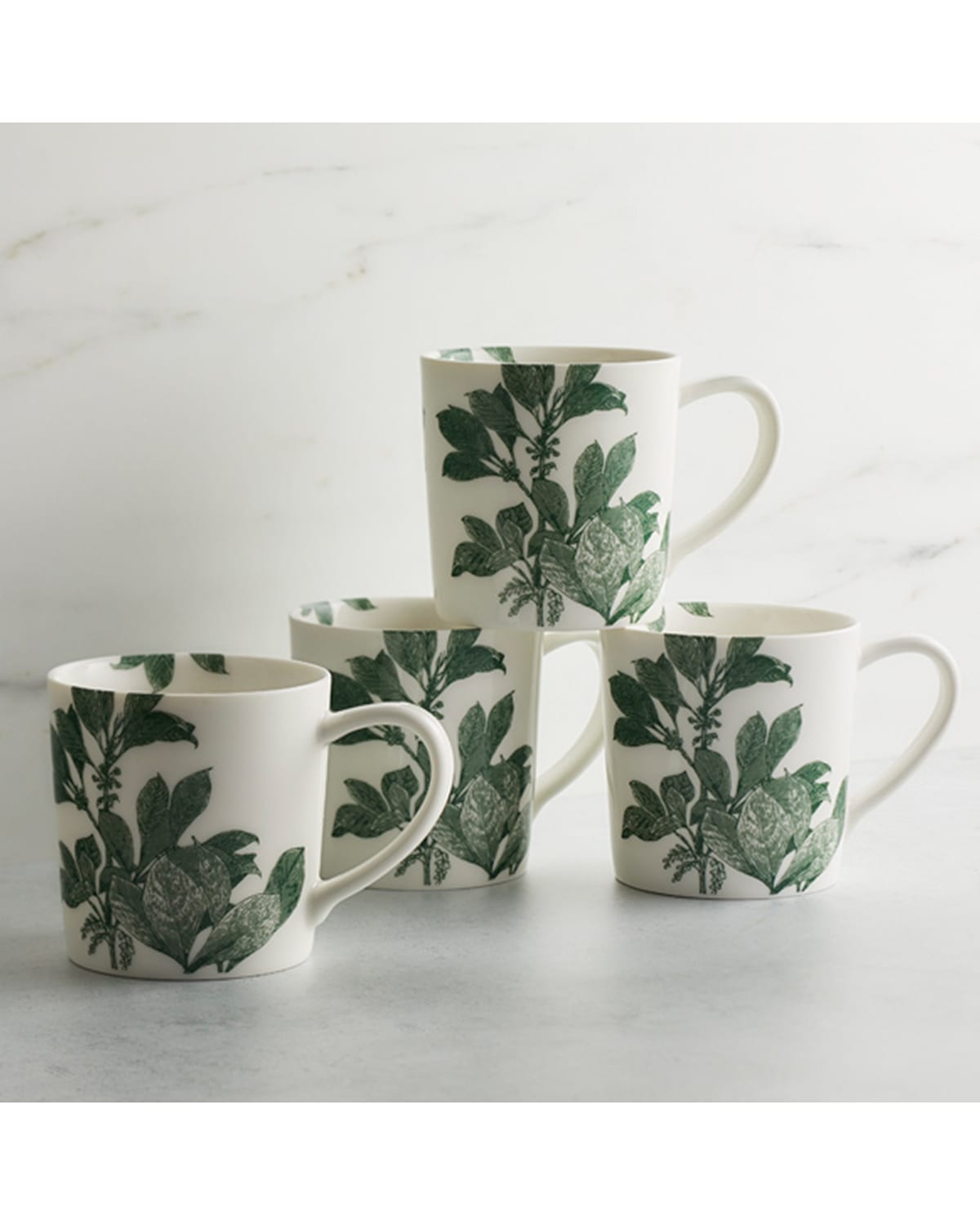 Caskata Arbor Green Mugs, Set Of 4 In Green