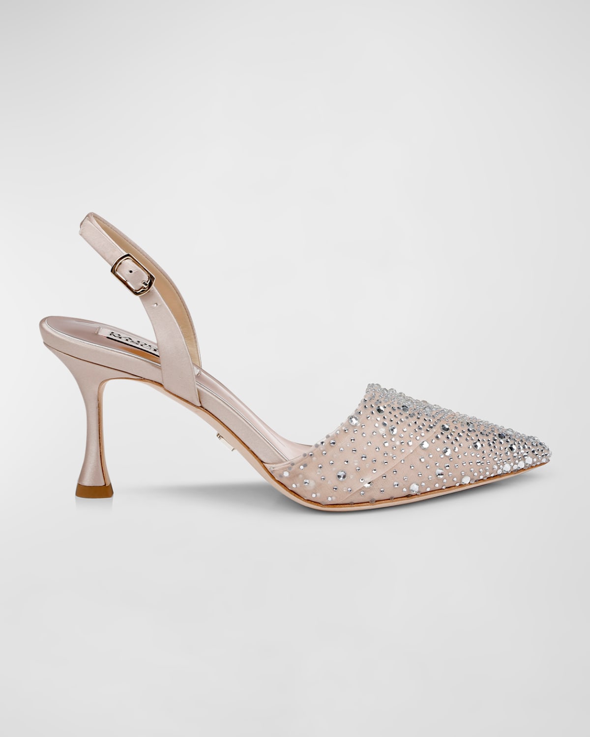 Brenna Embellished Silk Slingback Pumps