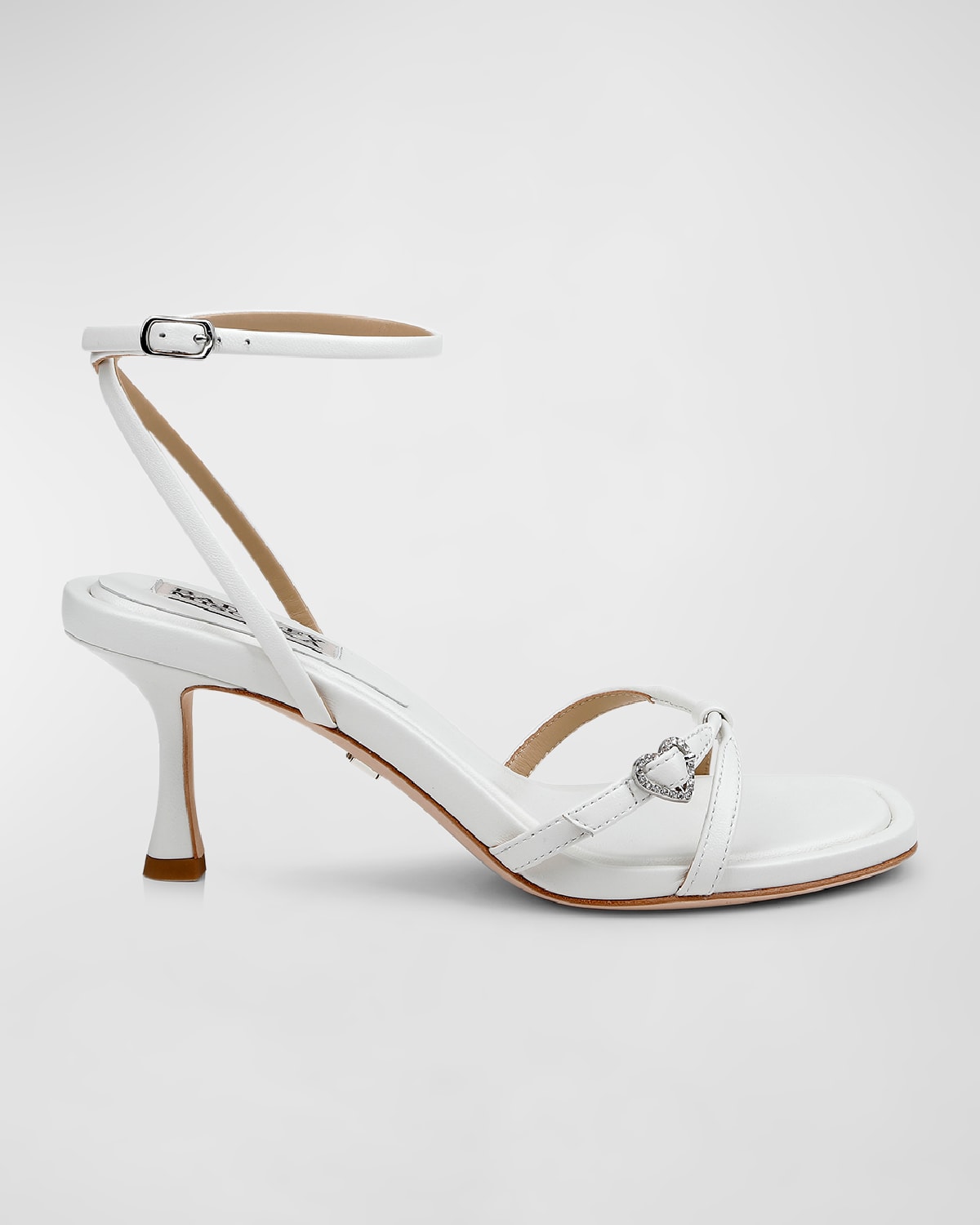 Badgley Mischka Collection Brynna Ankle Strap Sandal In Soft White