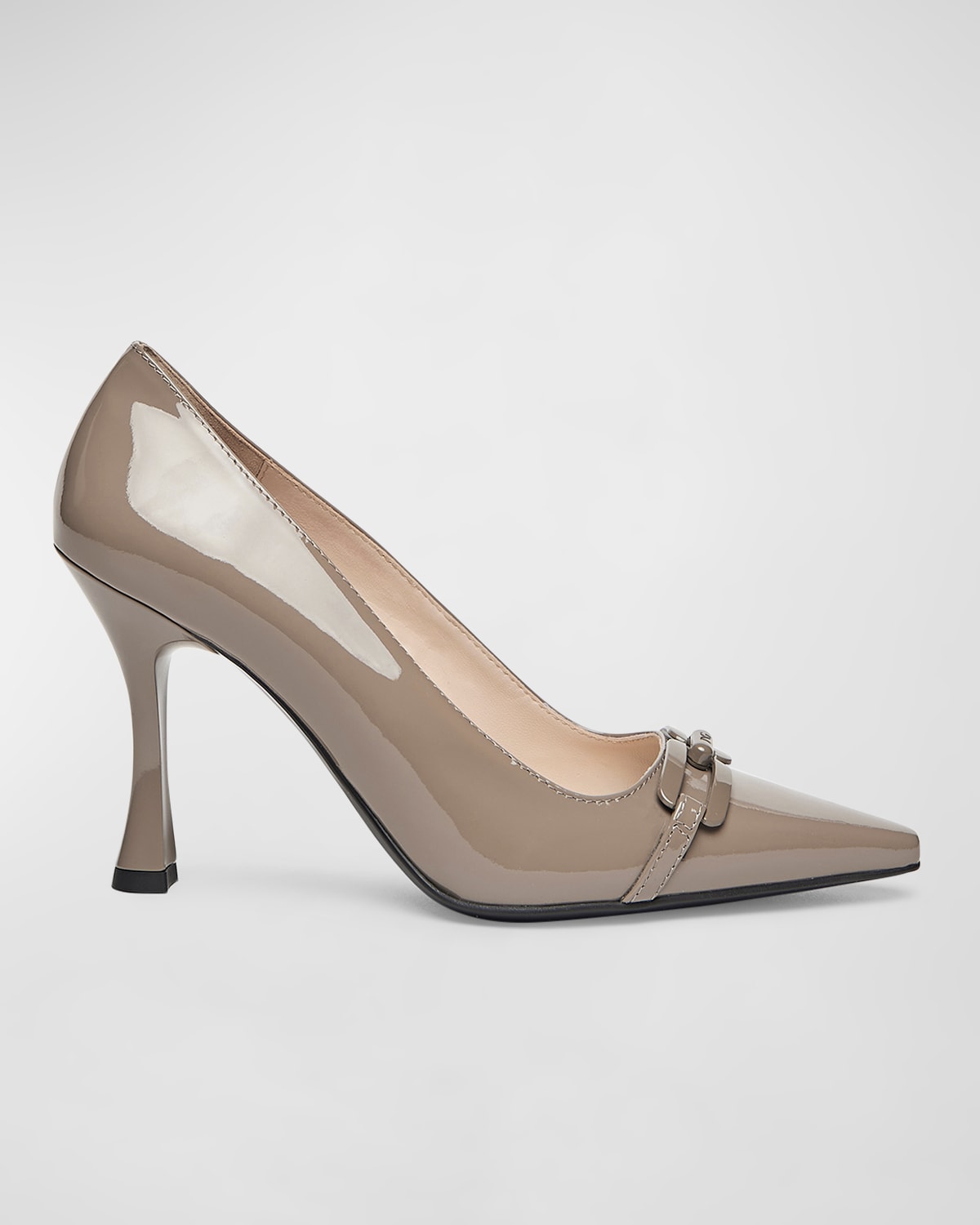 Nerogiardini Links Patent Leather Pumps In Brown