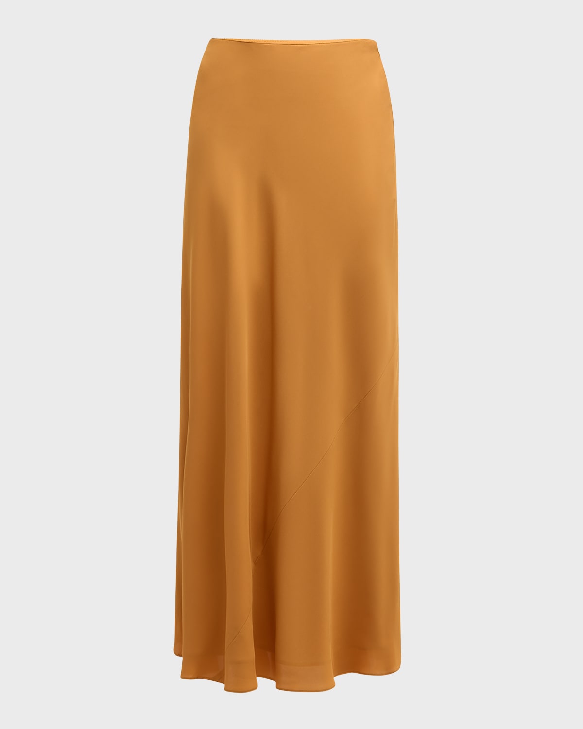 Bias-Cut Organic Silk Georgette Maxi Skirt