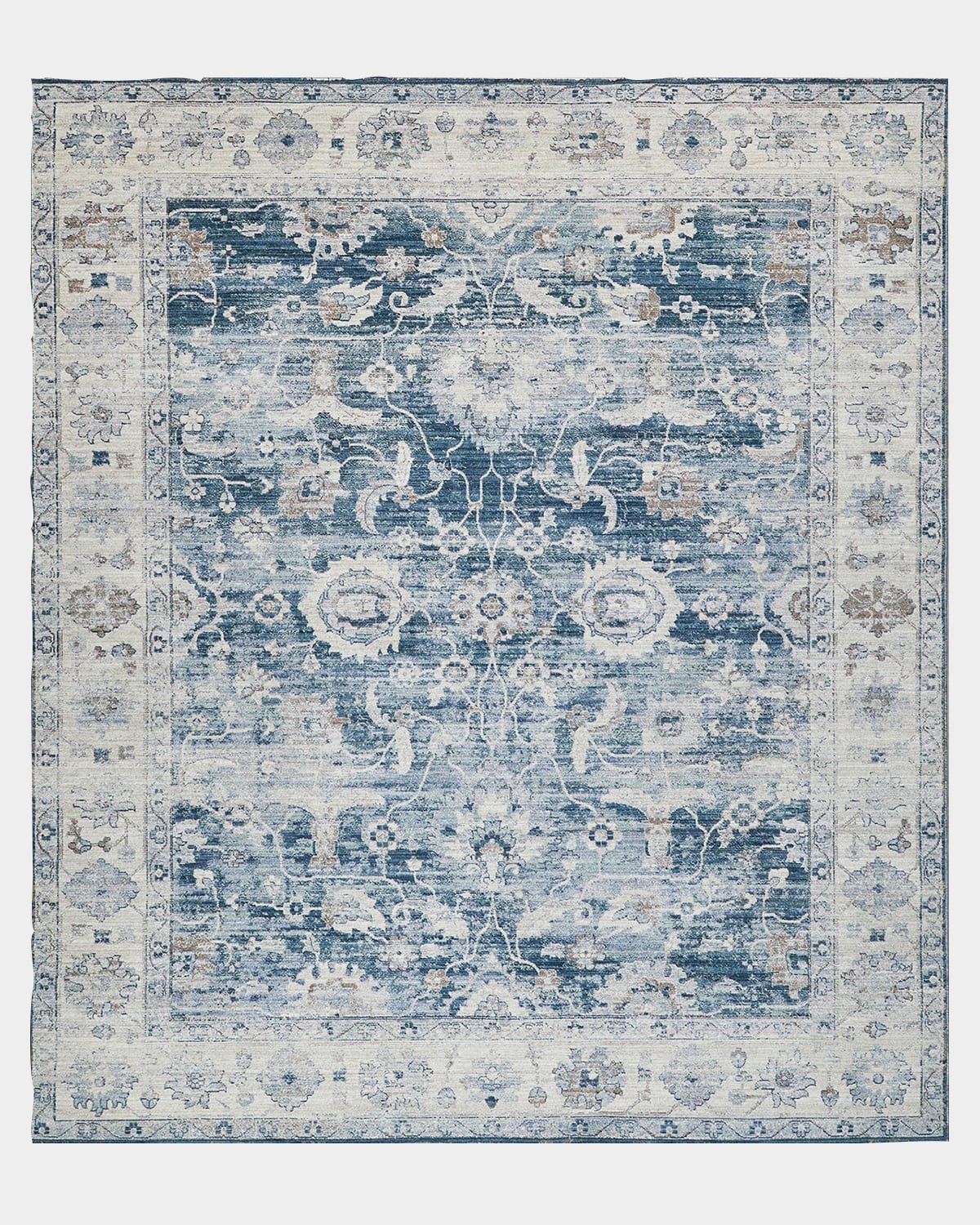 Exquisite Rugs X The Met Vintage Loom Blue & Beige Rug, 12' X 15' In Blue/beige