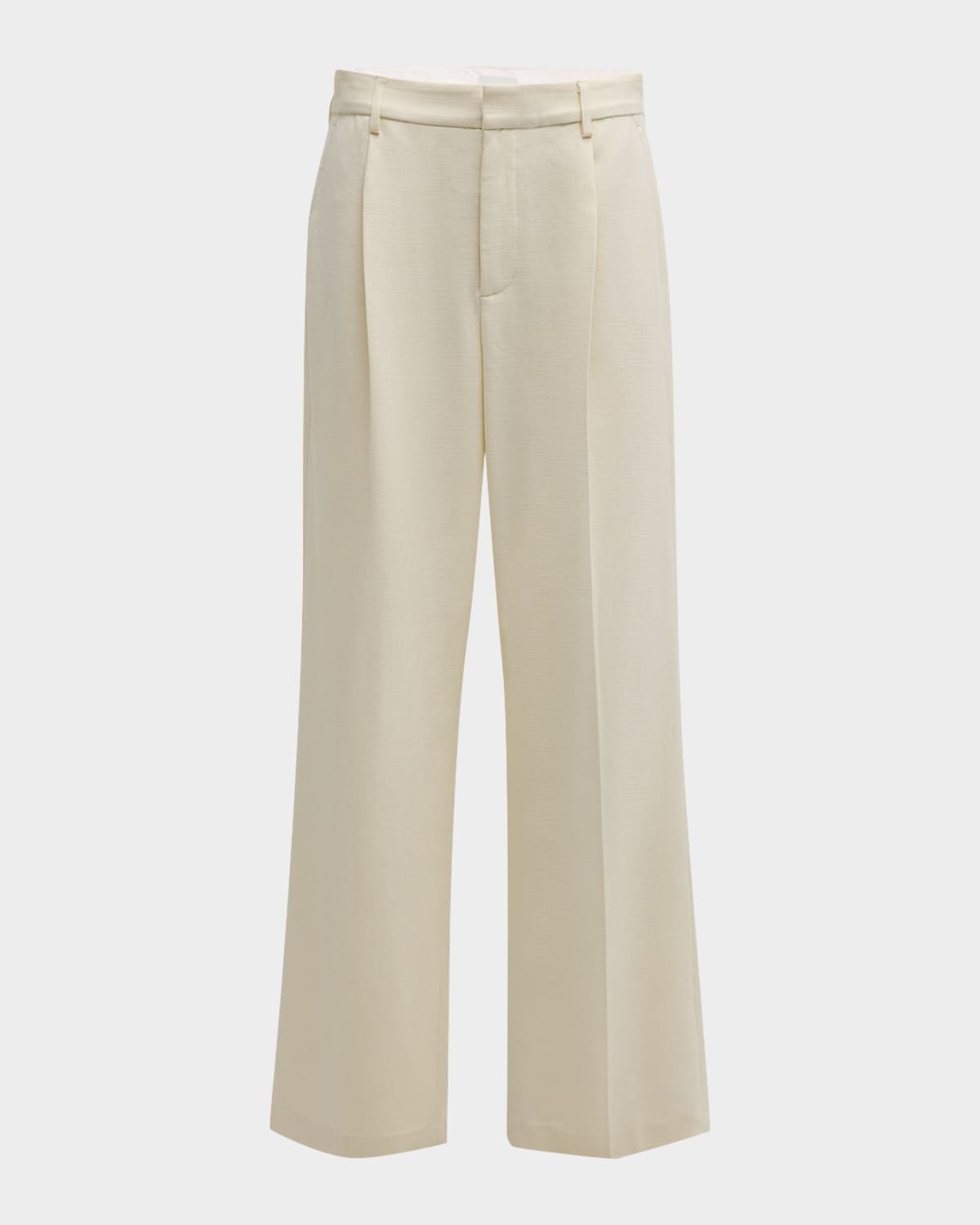 Simkhai Men's Reggie Relaxed Straight Pants In White