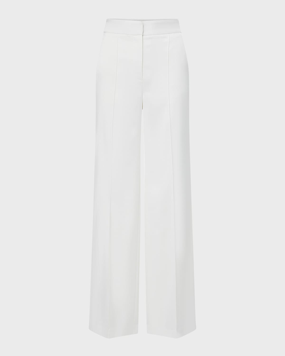 Veronica Beard Edia Wide-leg Pants In Ivory