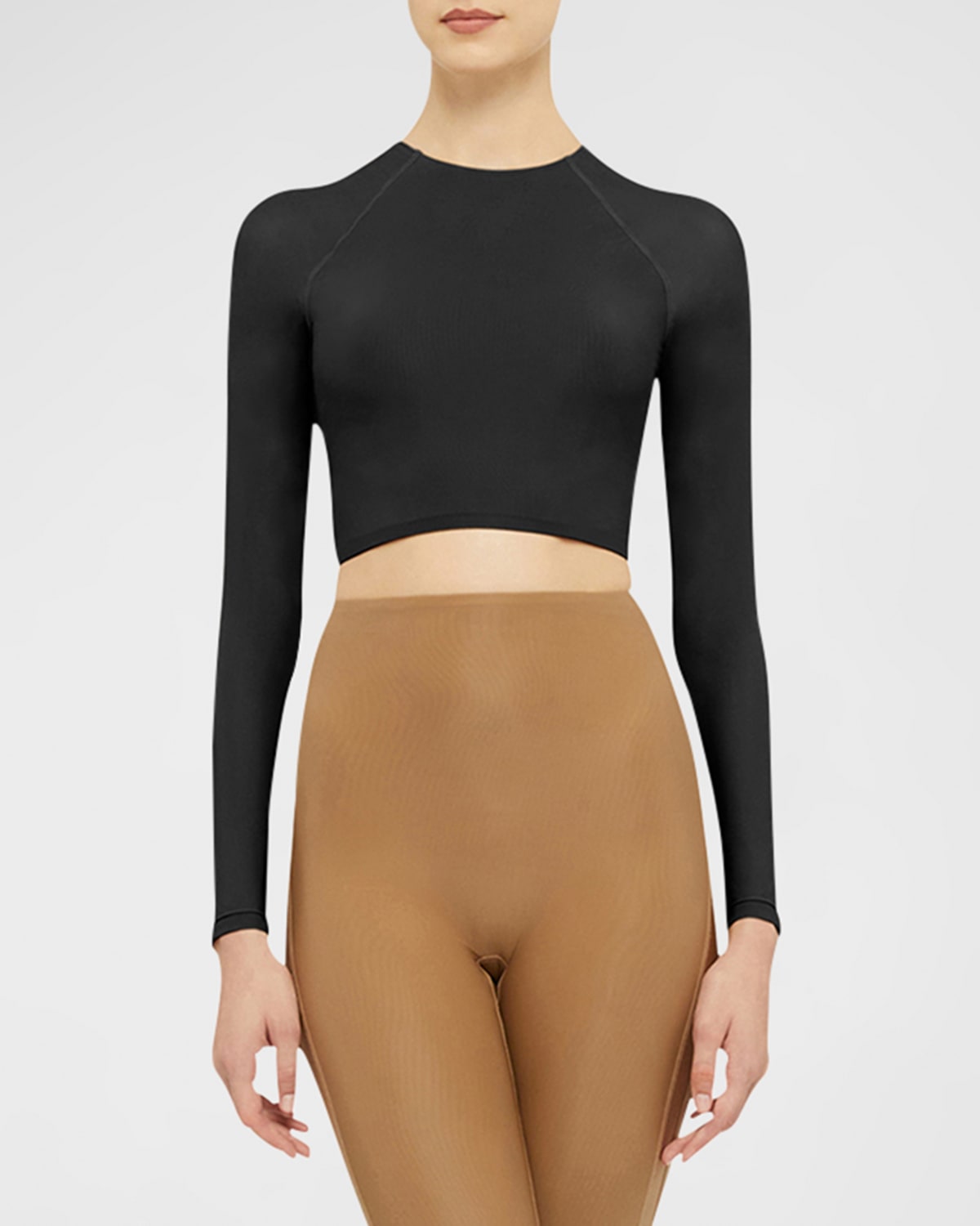 Wolford Black Active Flow Top In Black
