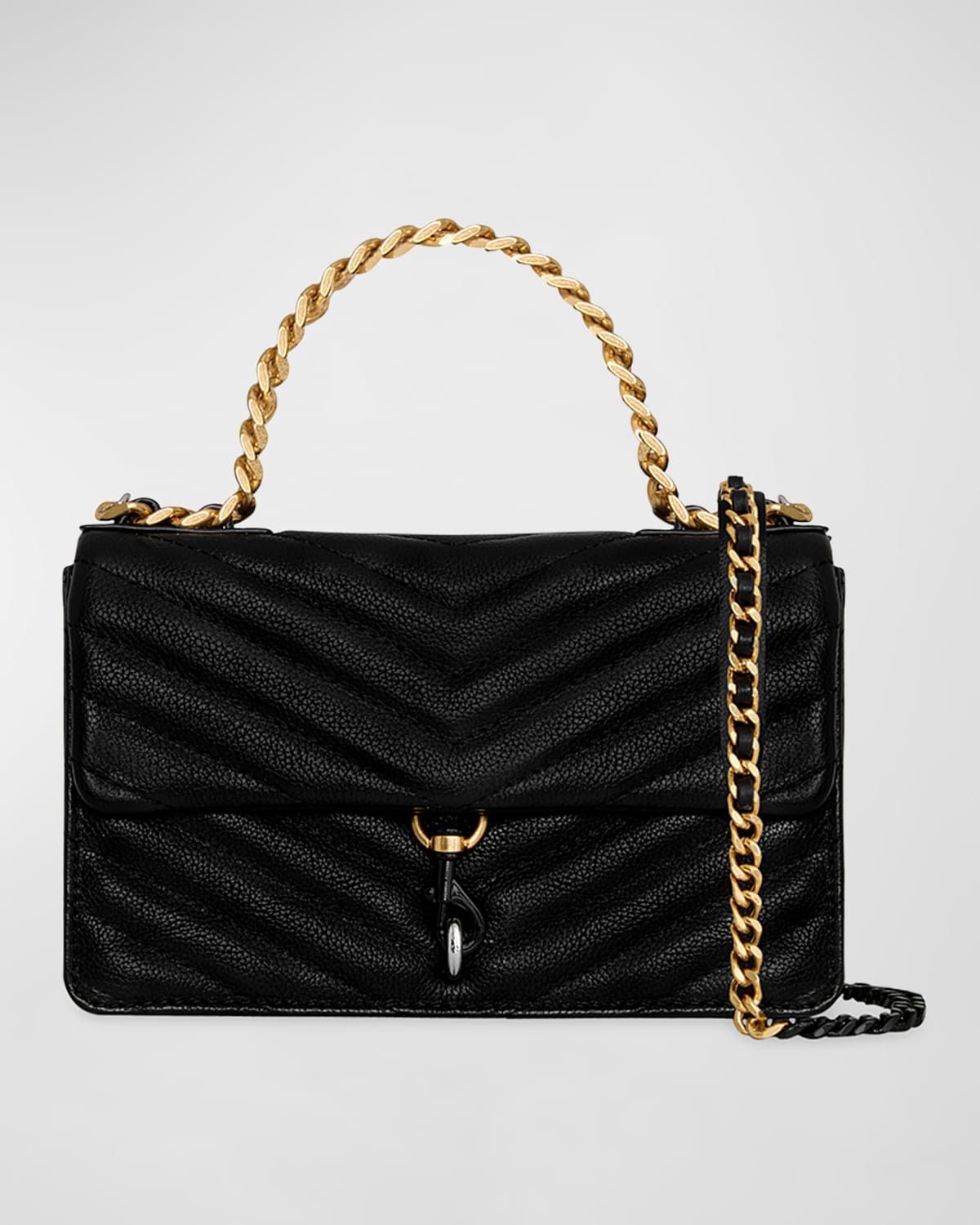Edie Mini Quilted Leather Chain Crossbody Bag