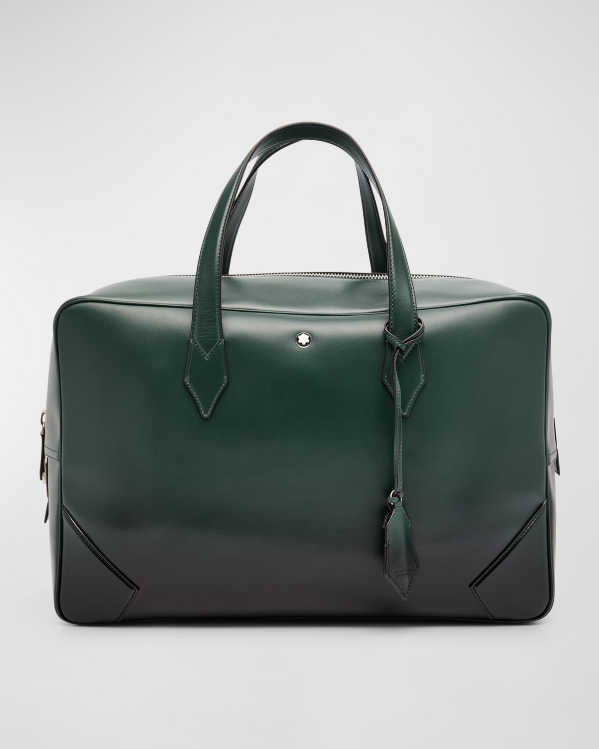 Shop Montblanc Men's 149 Sfumato Leather Duffel Bag In Green