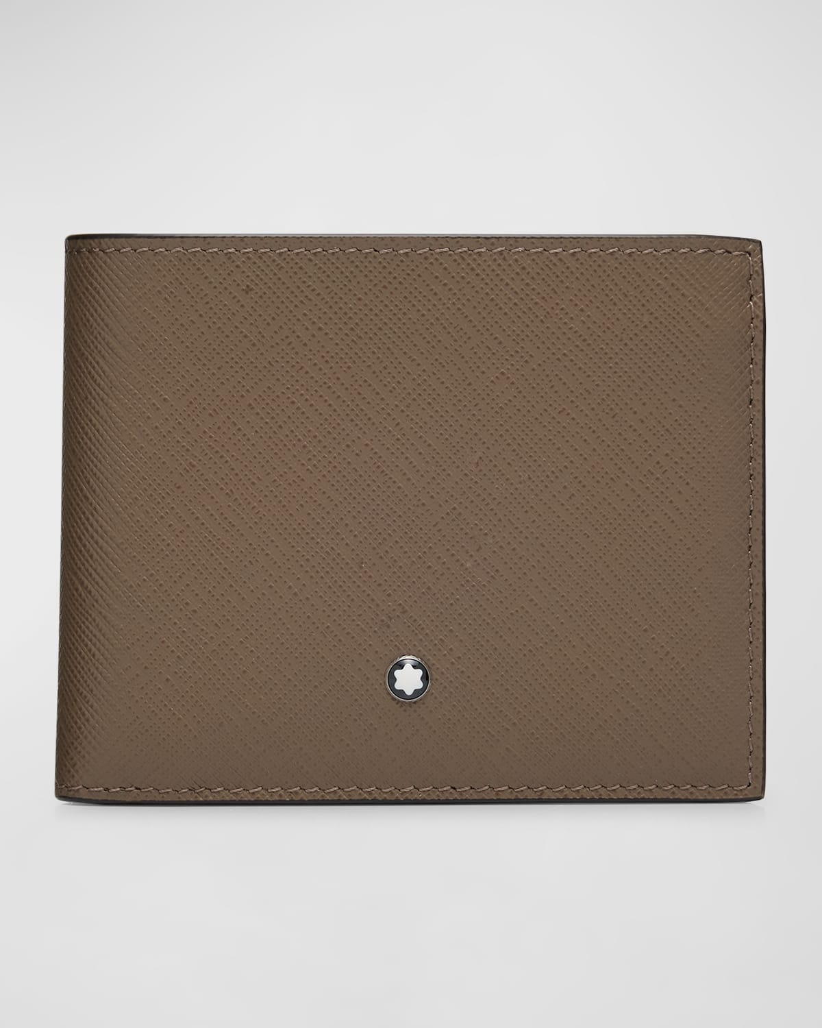 Shop Montblanc Men's Sartorial Saffiano Leather Bifold Wallet In Brown