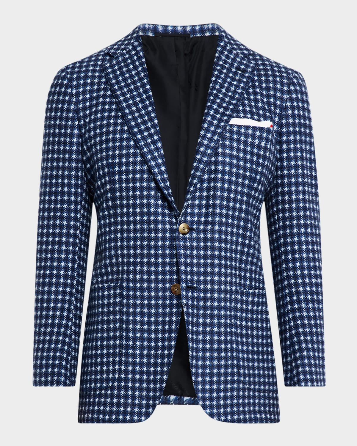 Men's Cashmere Large Houndstooth Sport Coat
