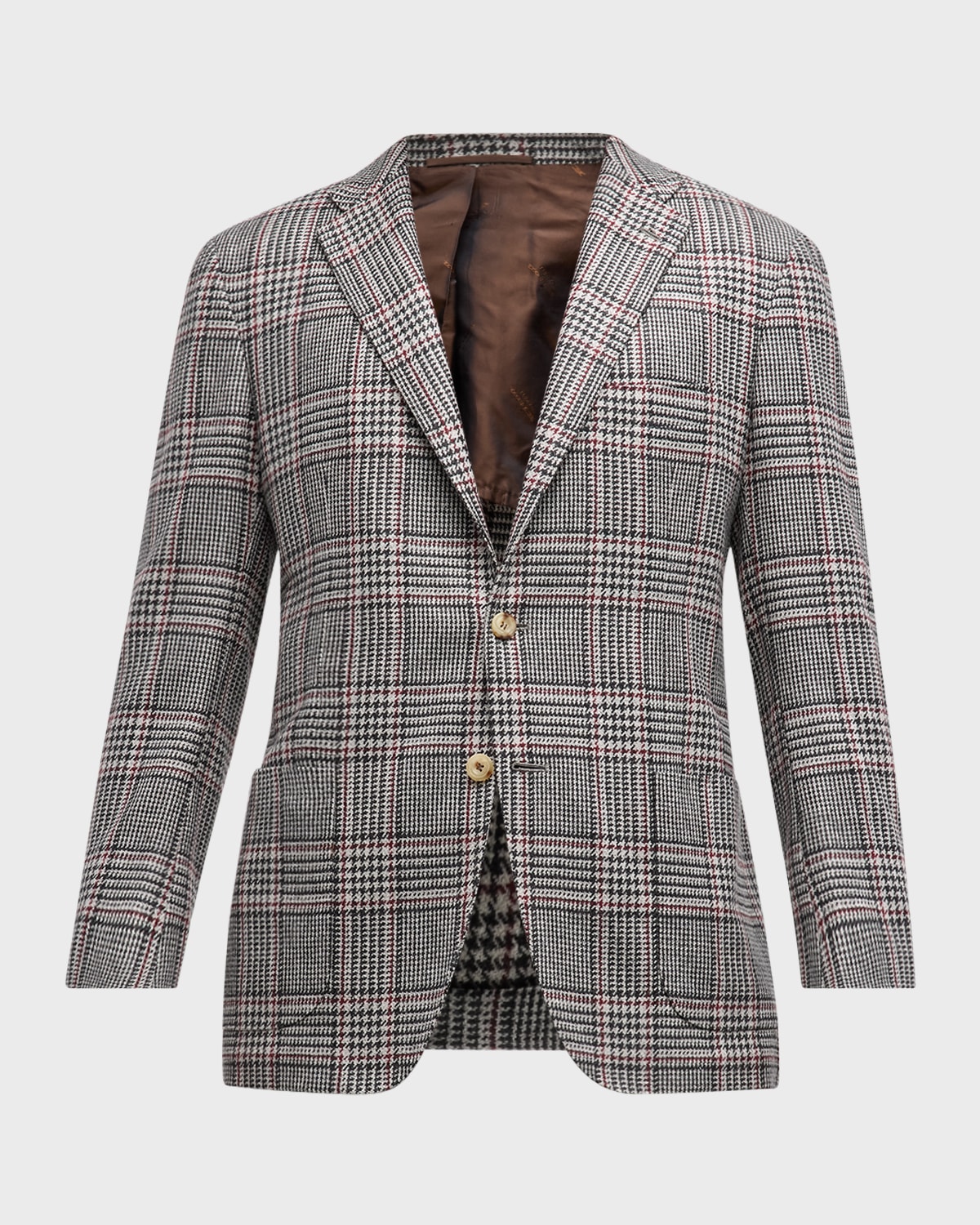 Men's Cashmere Plaid Sport Coat