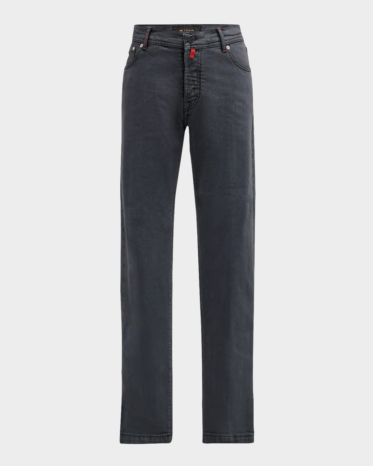 KITON MEN'S KURABO COTTON 5-POCKET PANTS 