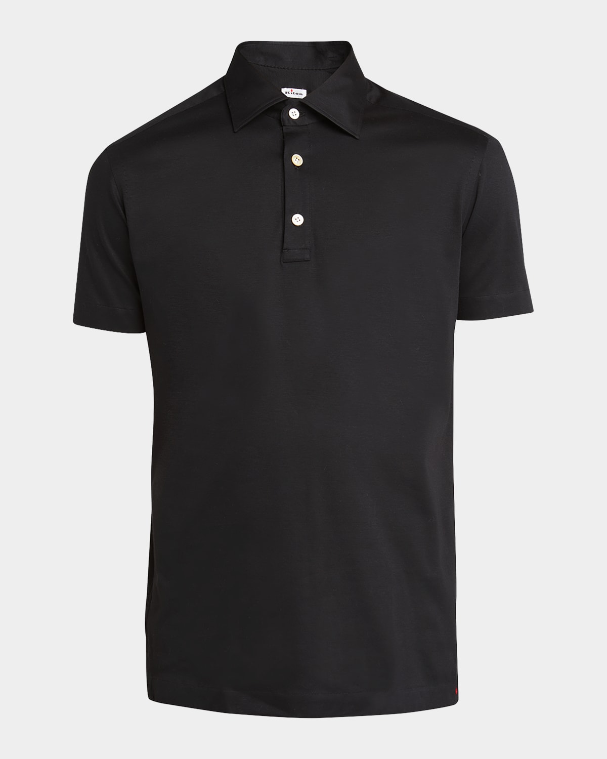 KITON MEN'S COTTON POLO SHIRT 