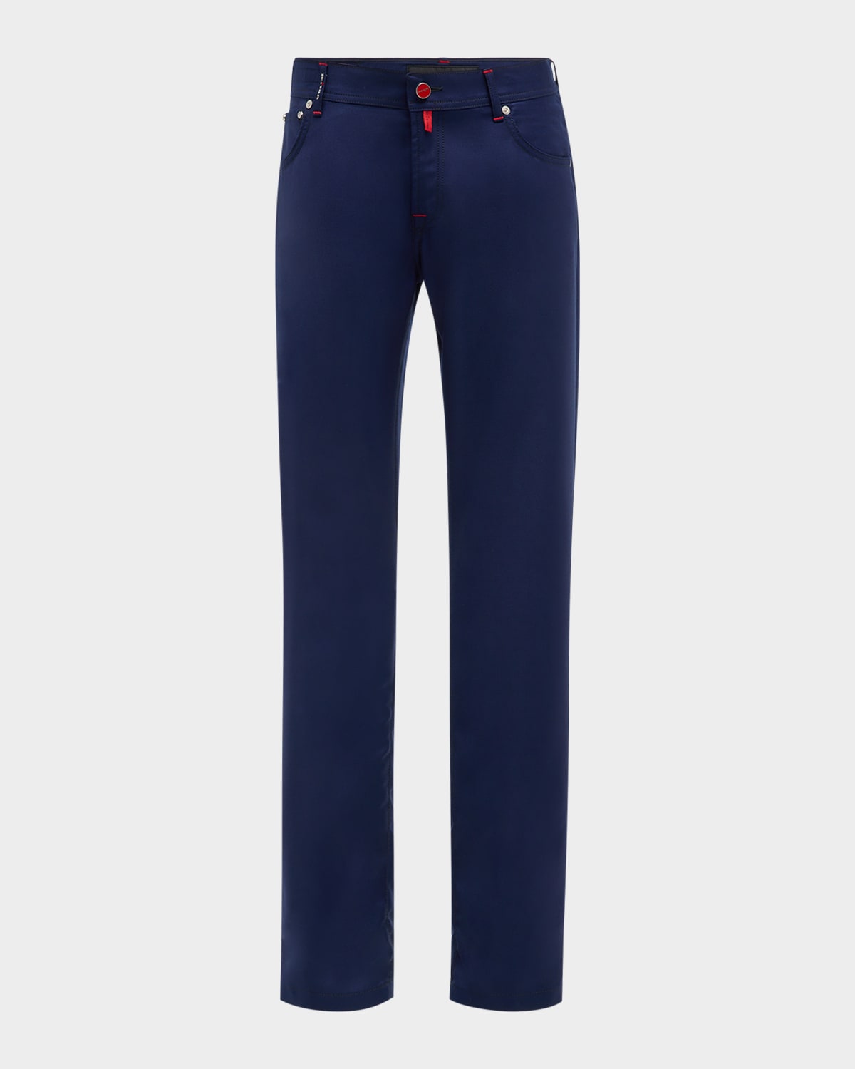 KITON MEN'S WOOL STRAIGHT FIT 5-POCKET PANTS 