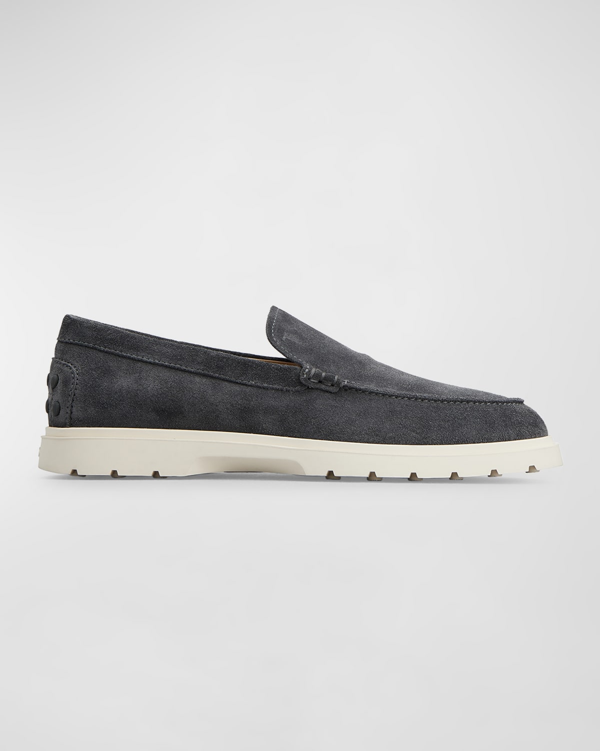 TOD'S MEN'S SUEDE PENNY LOAFERS 