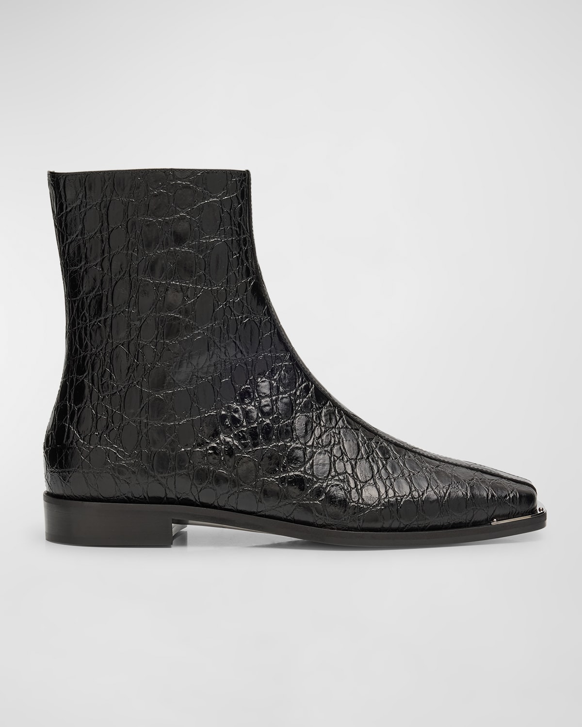 Men's Morpheus Croc-Effect Ankle Boots