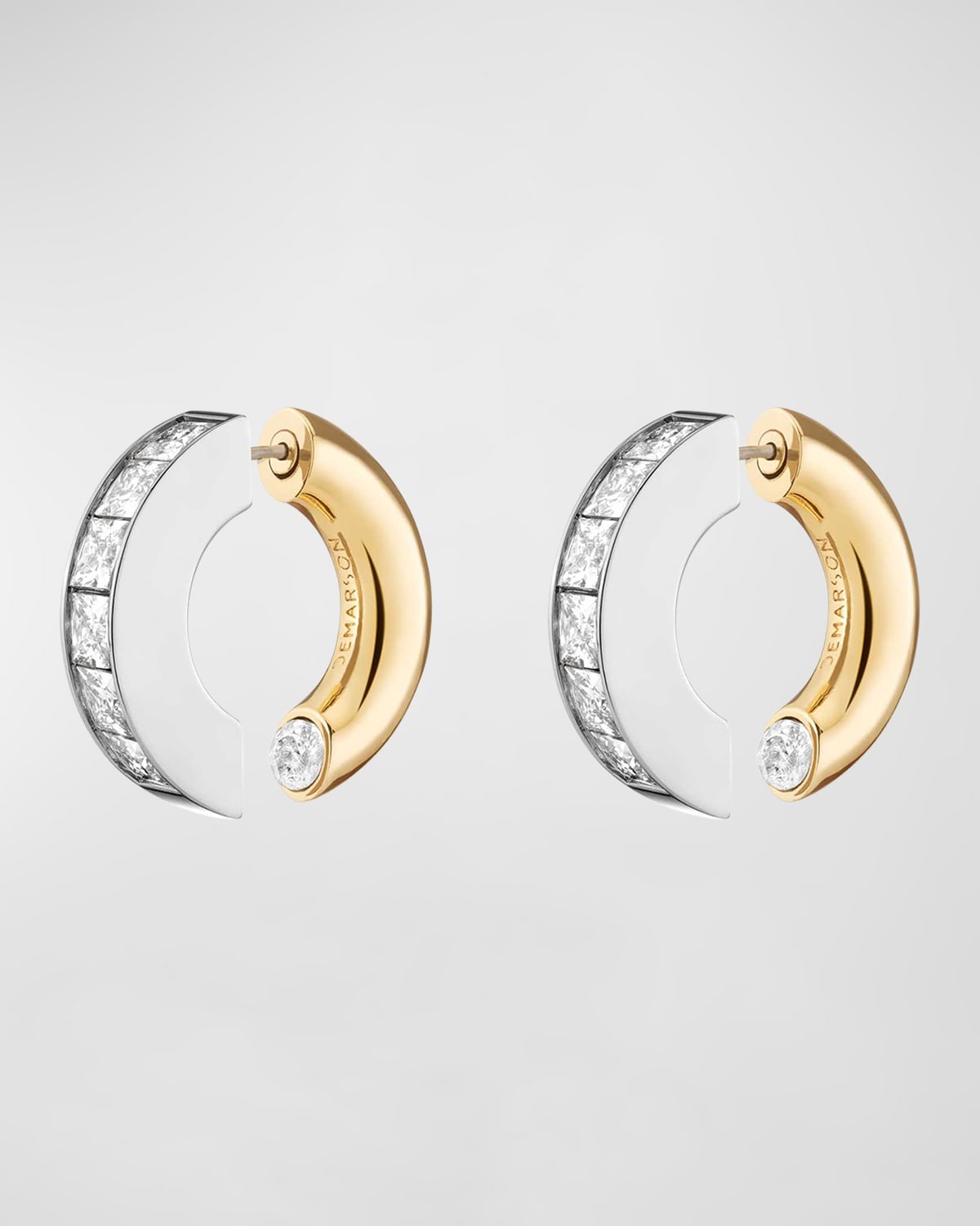 Lola Two-Tone Hoop Earrings