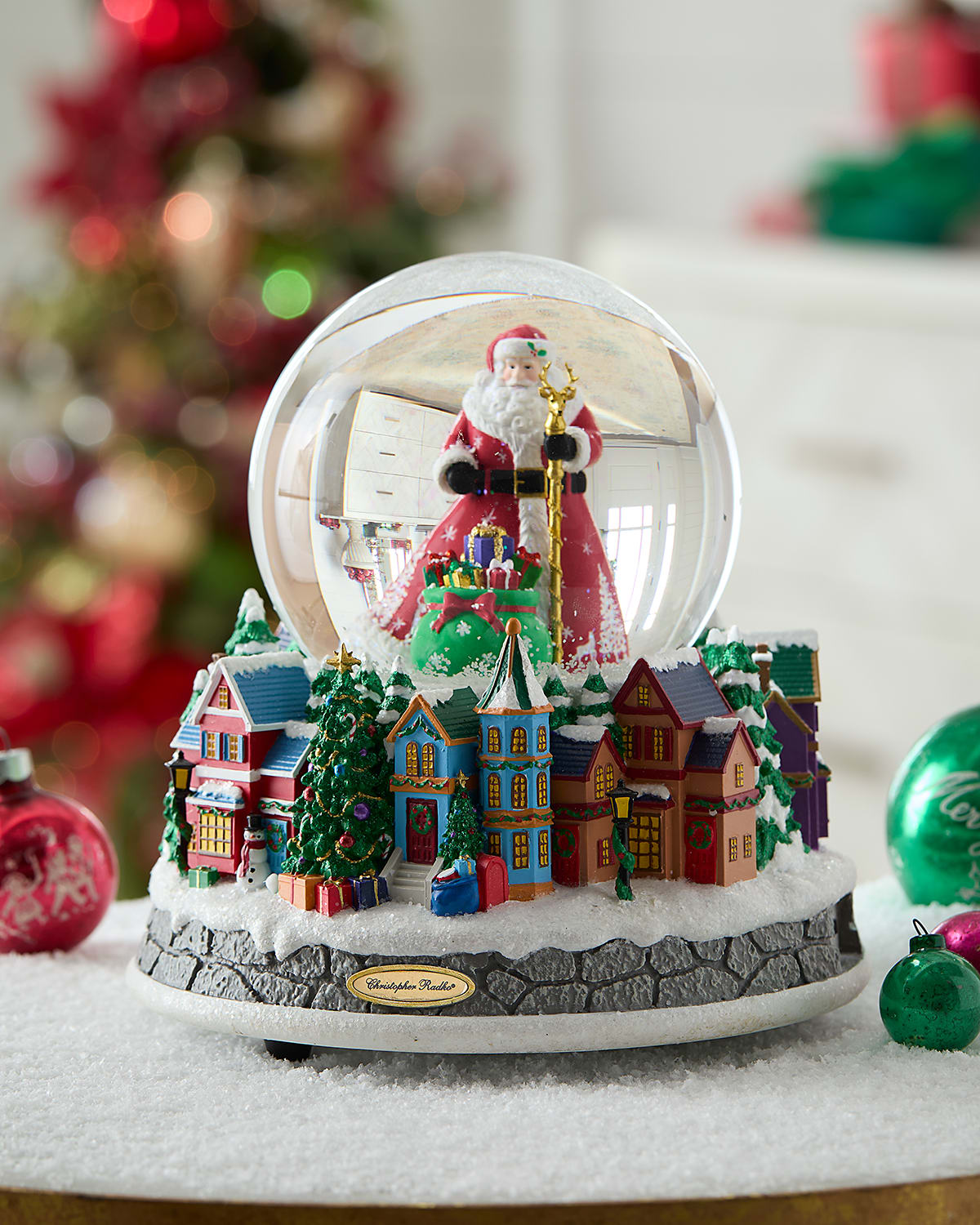 Christopher Radko Winter Magic Snowglobe In Multi
