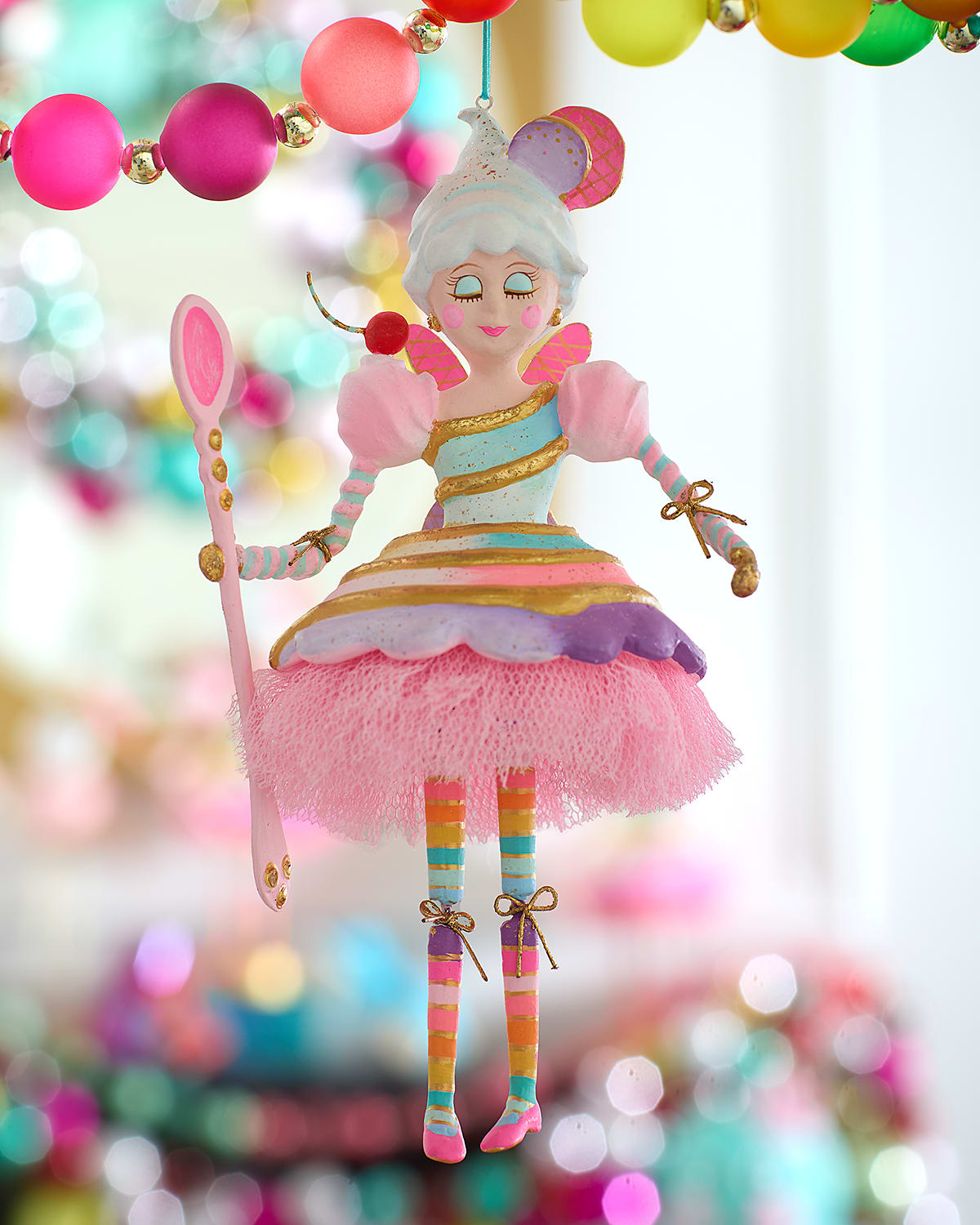 Glitterville 8.5" Lickowish Ornament In Multi
