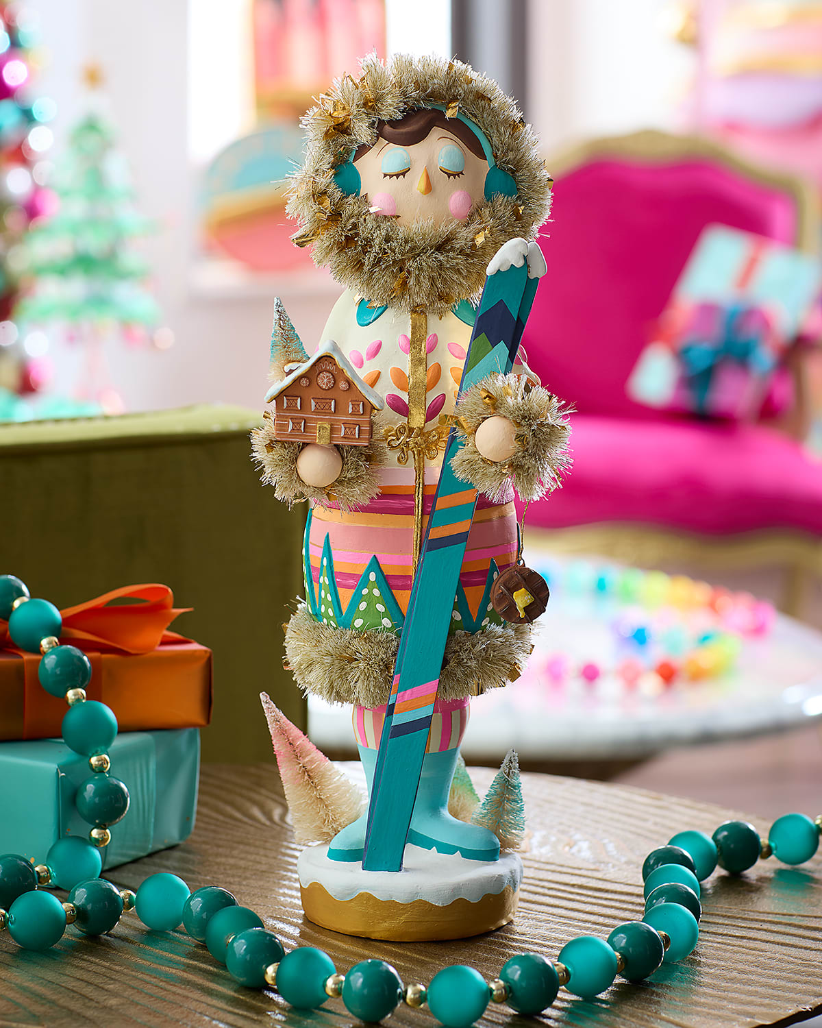 Glitterville Here We Come A Waffling Beba Tabletop Nutcracker