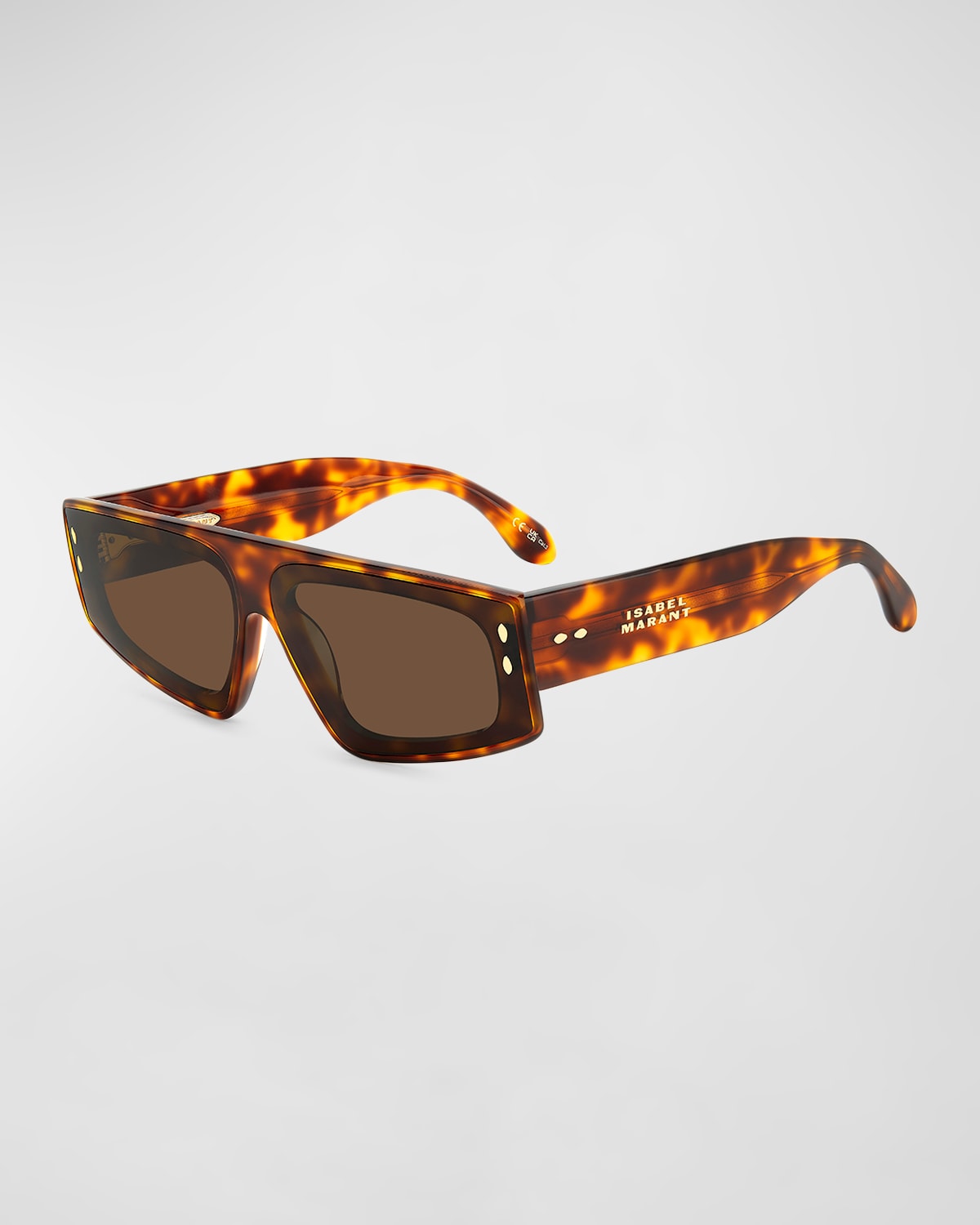 Shop Isabel Marant Logo Acetate Cat-eye Sunglasses In Black