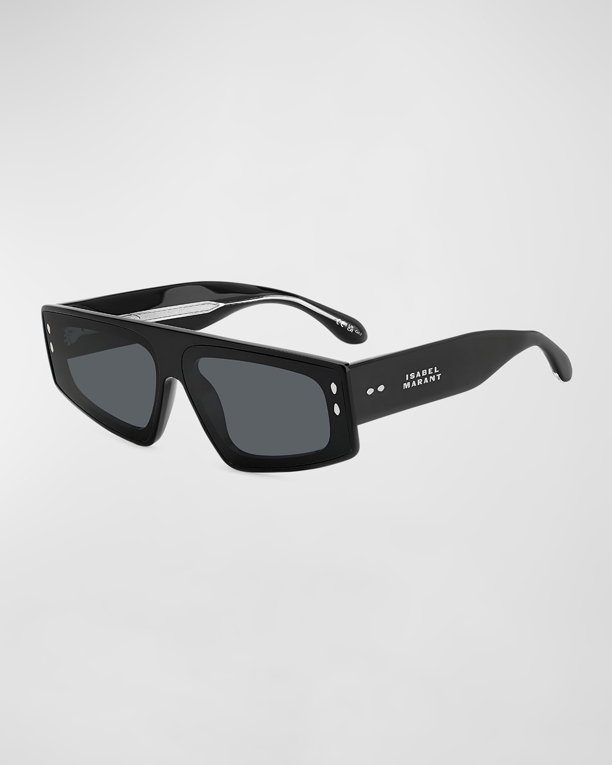 Isabel Marant Logo Acetate Cat-eye Sunglasses In Black