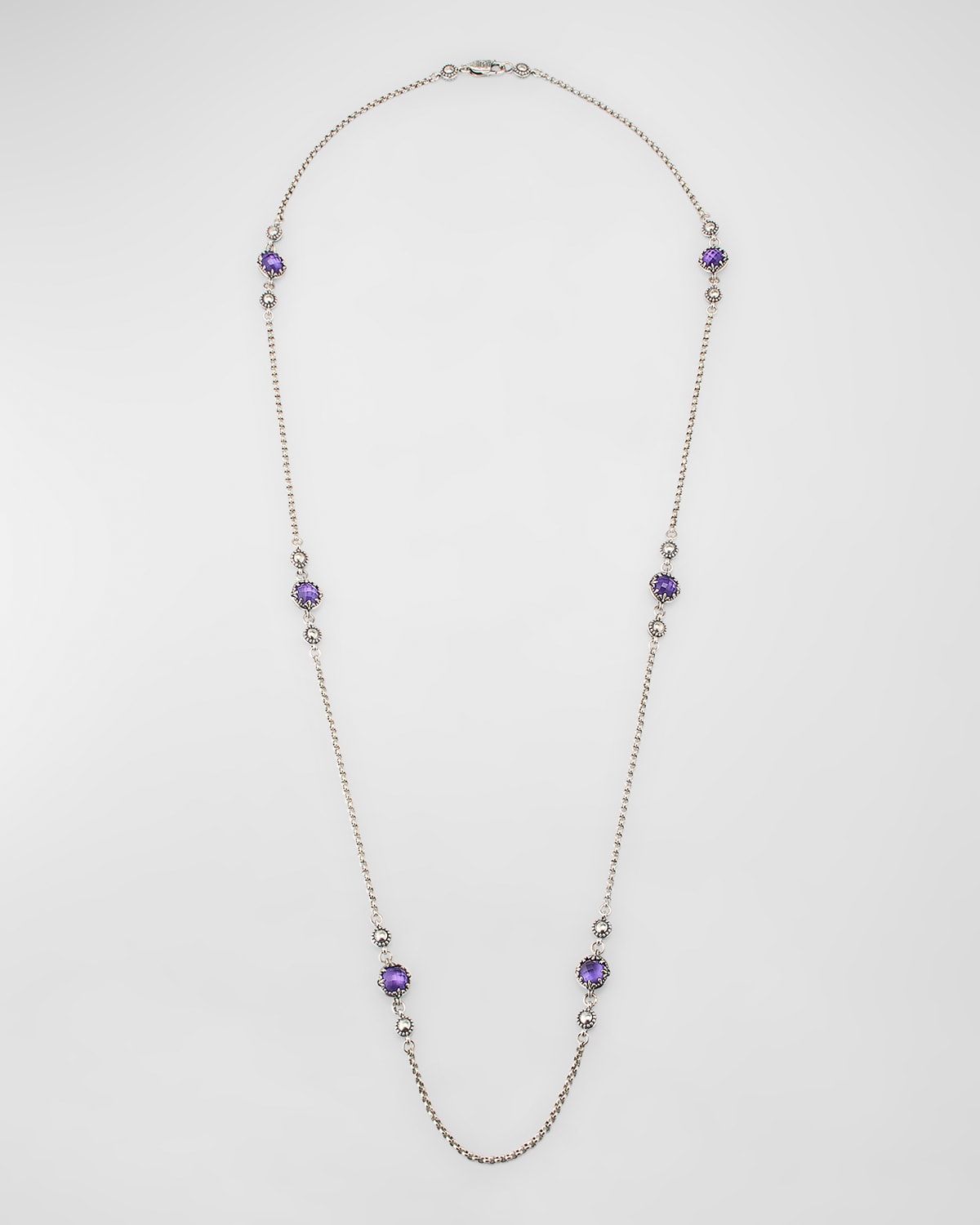 Gen K 2 Sterling Silver and Rock Crystal Necklace