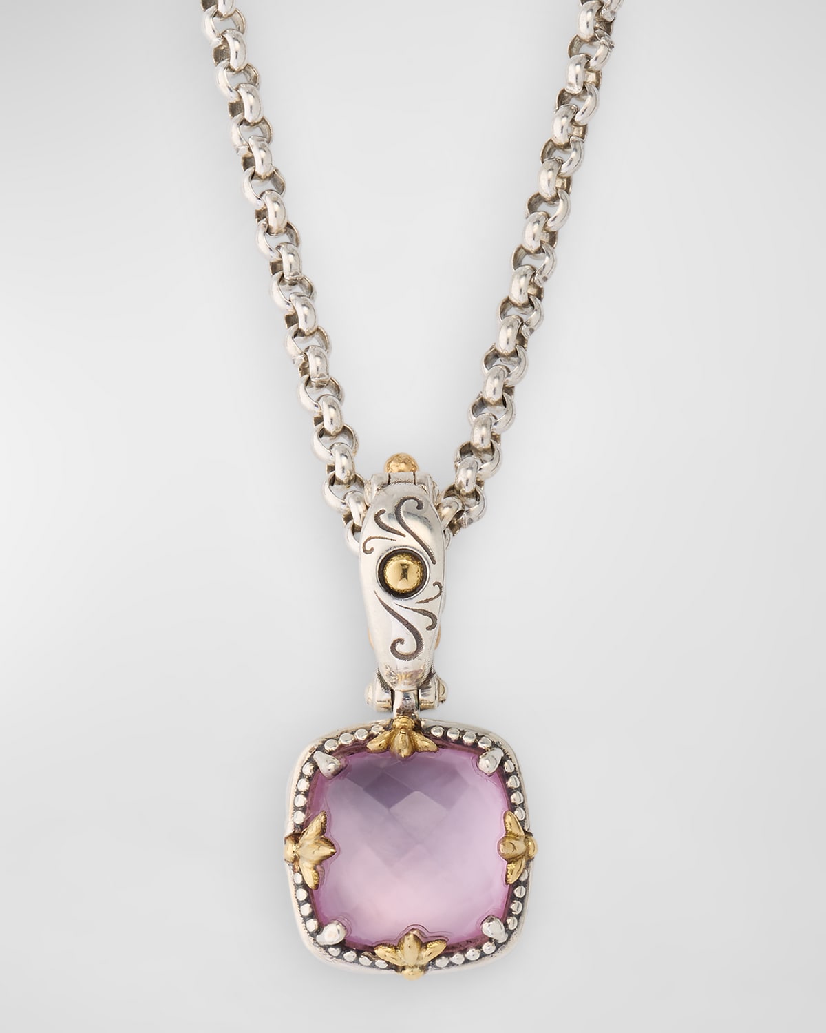 Gen K 2 Sterling Silver and 18K Gold Rock Crystal Pendant