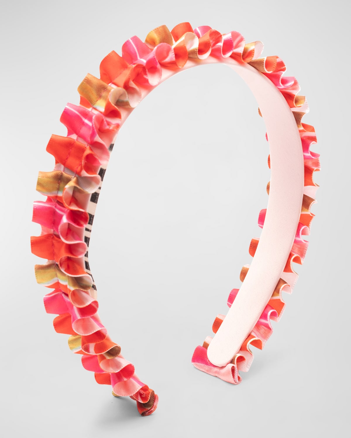 Shop Eugenia Kim Rafaela Ruffled Headband In Pink Multi