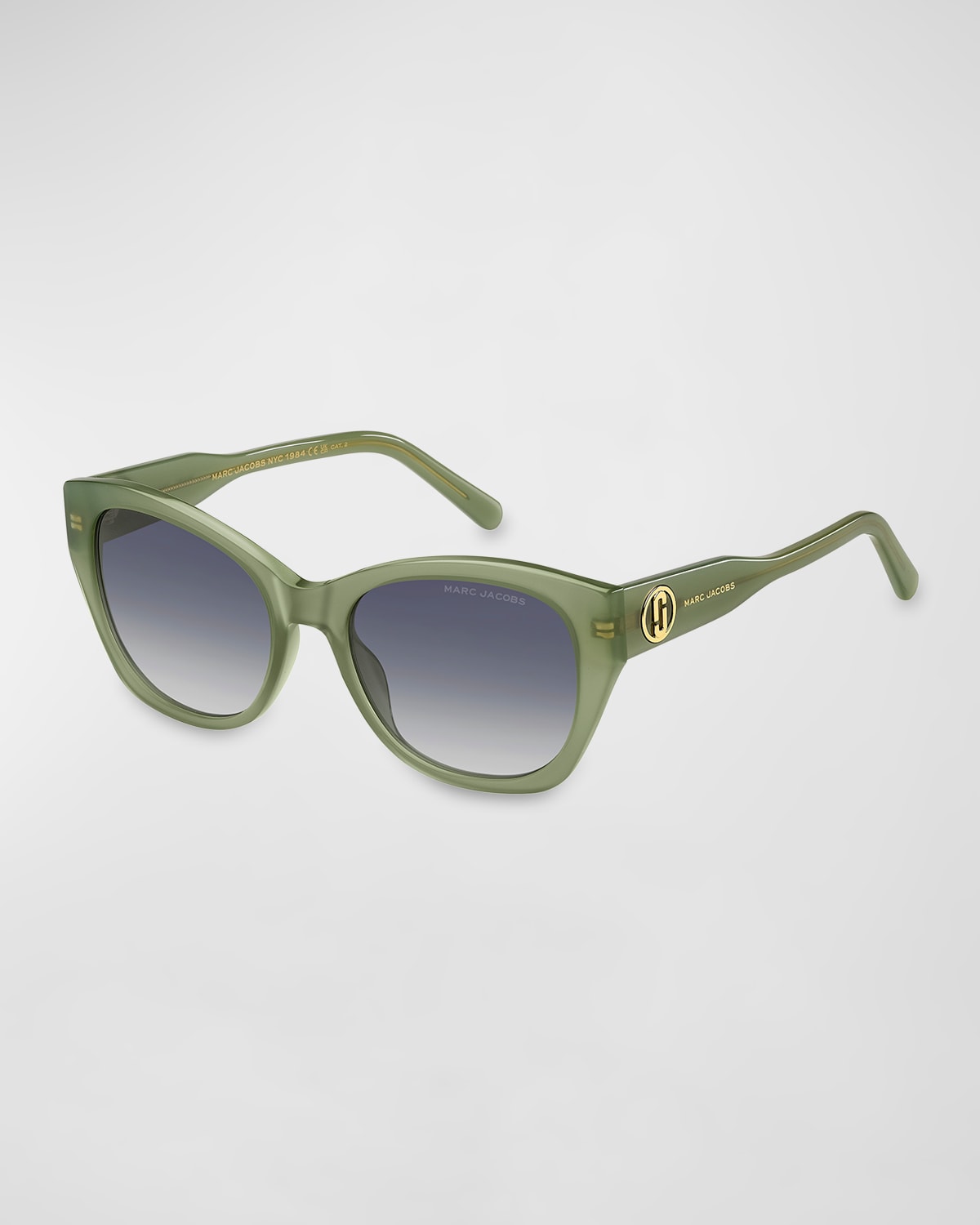 Marc Jacobs Marc 732s Propionate Cat-eye Sunglasses In Green
