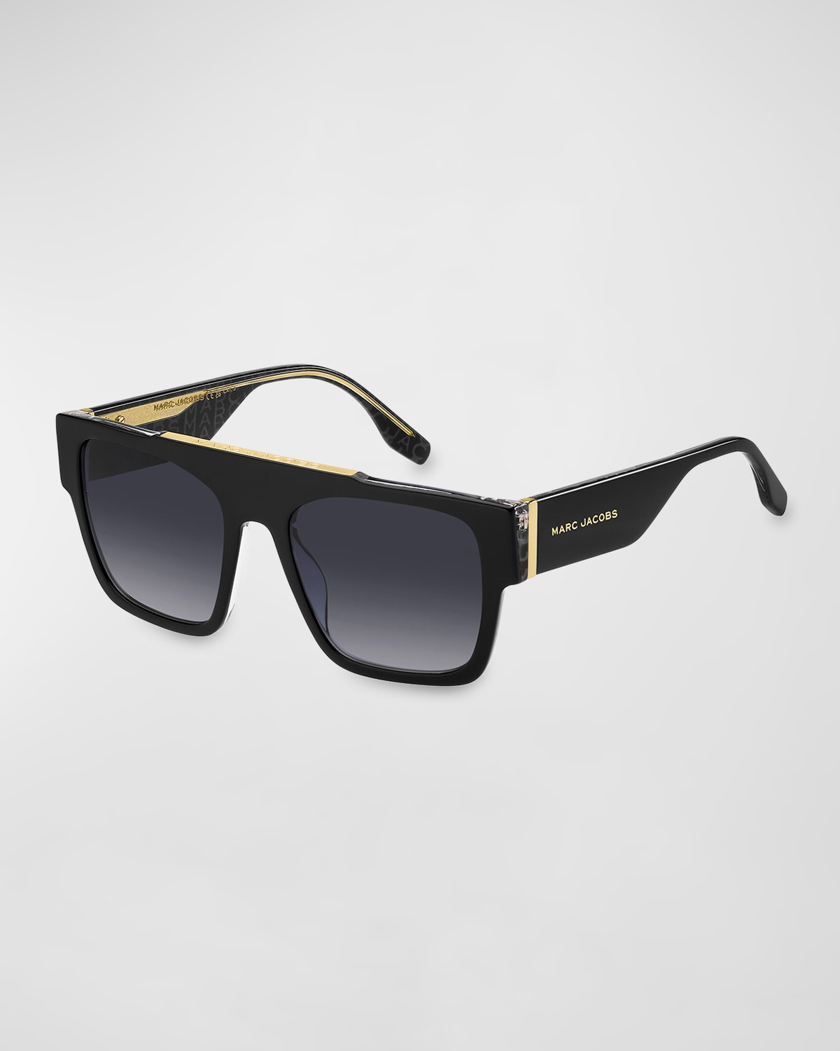 Marc Jacobs Marc 757s Acetate Square Sunglasses In Blk Ptt G