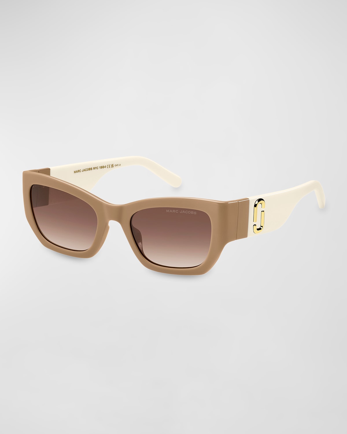 Marc Jacobs 53mm Cat Eye Sunglasses In Beige