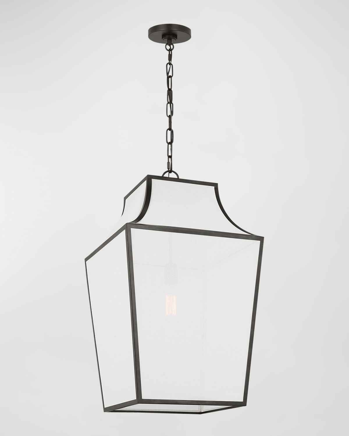 Shop Visual Comfort Studio Arnio Large Pendant Light By Ellen Degenerers In Aged Iron