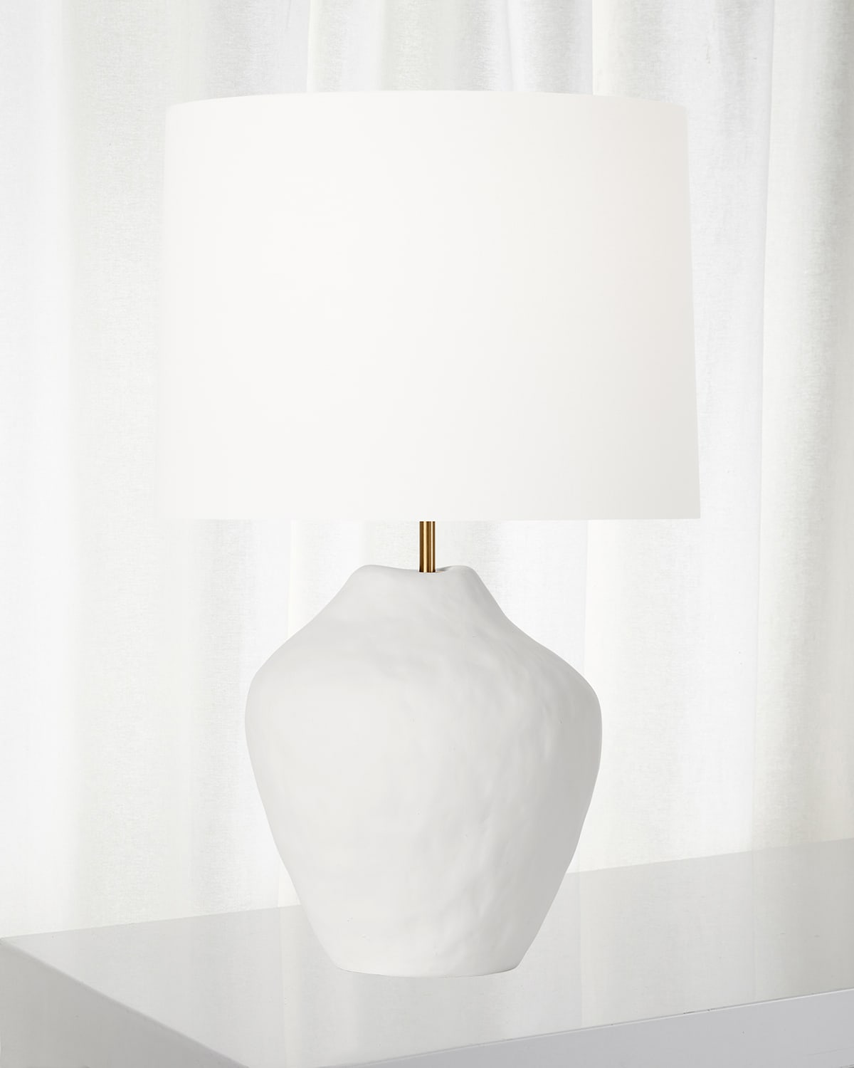 Shop Visual Comfort Studio Cadley Table Lamp By Hable In Matte White Ceramic