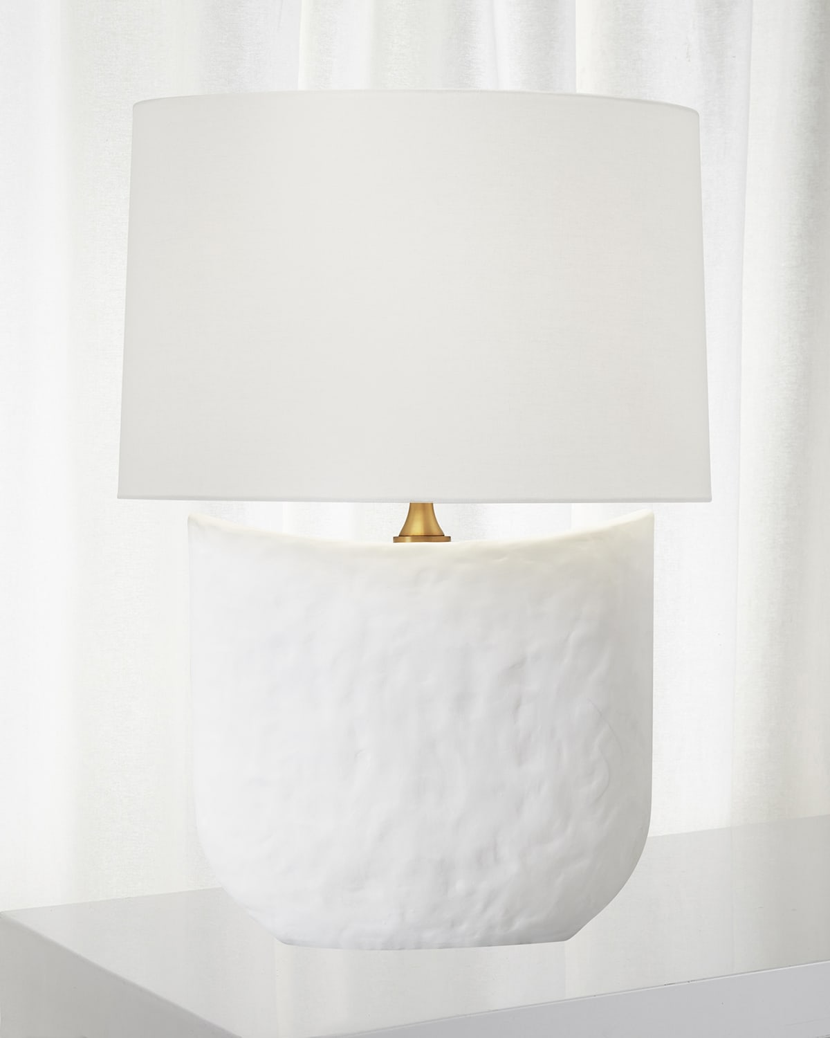Shop Visual Comfort Studio Cenotes Table Lamp By Hable In Matte White Ceramic