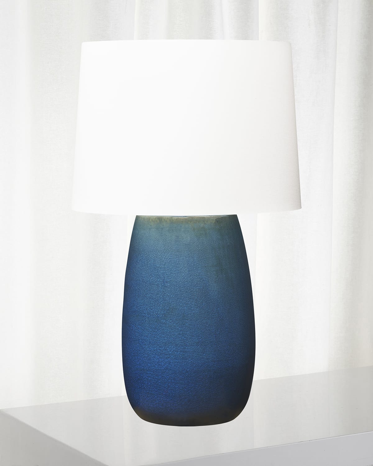 Shop Visual Comfort Studio Roma Table Lamp By Barbara Barry In Shellish Grey