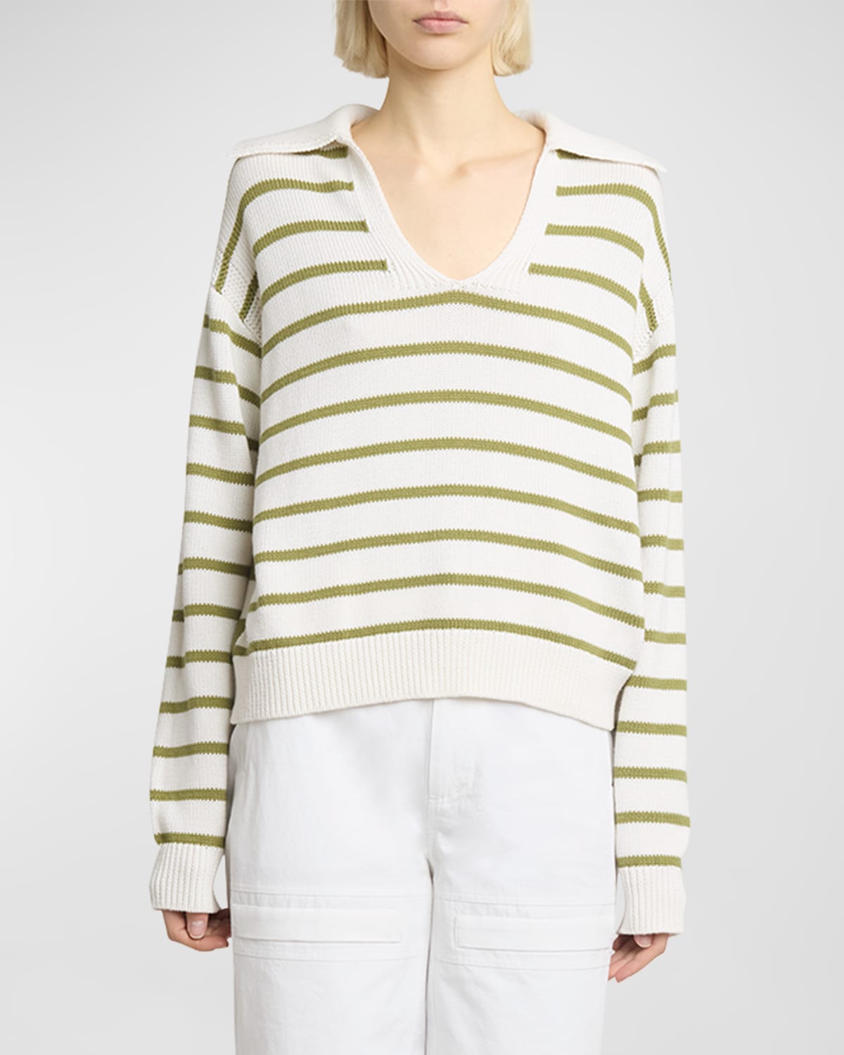 Murphy Stripe Cashmere-Blend Sweater