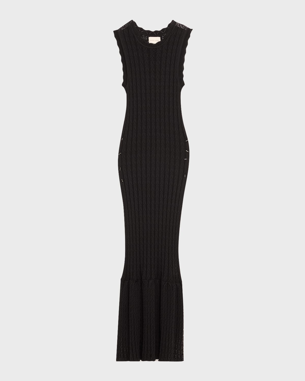 LOULOU STUDIO MOLINO LONG SLEEVELESS DRESS 