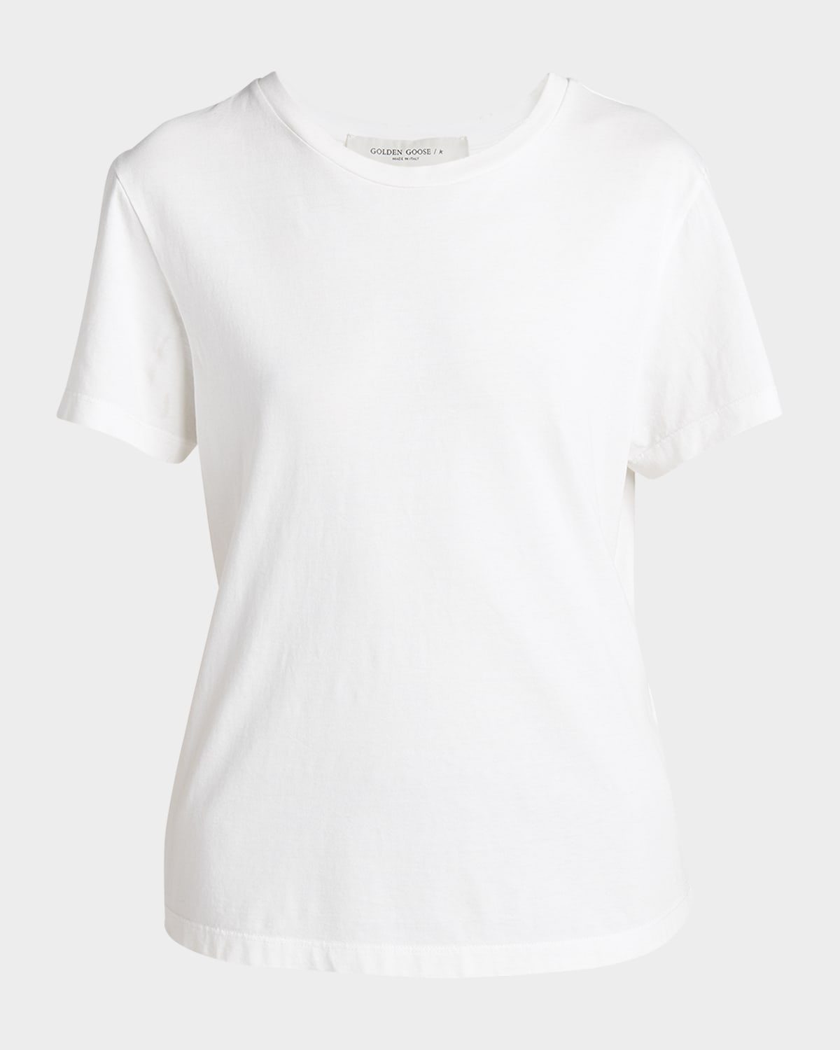 Golden Goose Golden Distressed Short-sleeve T-shirt In White