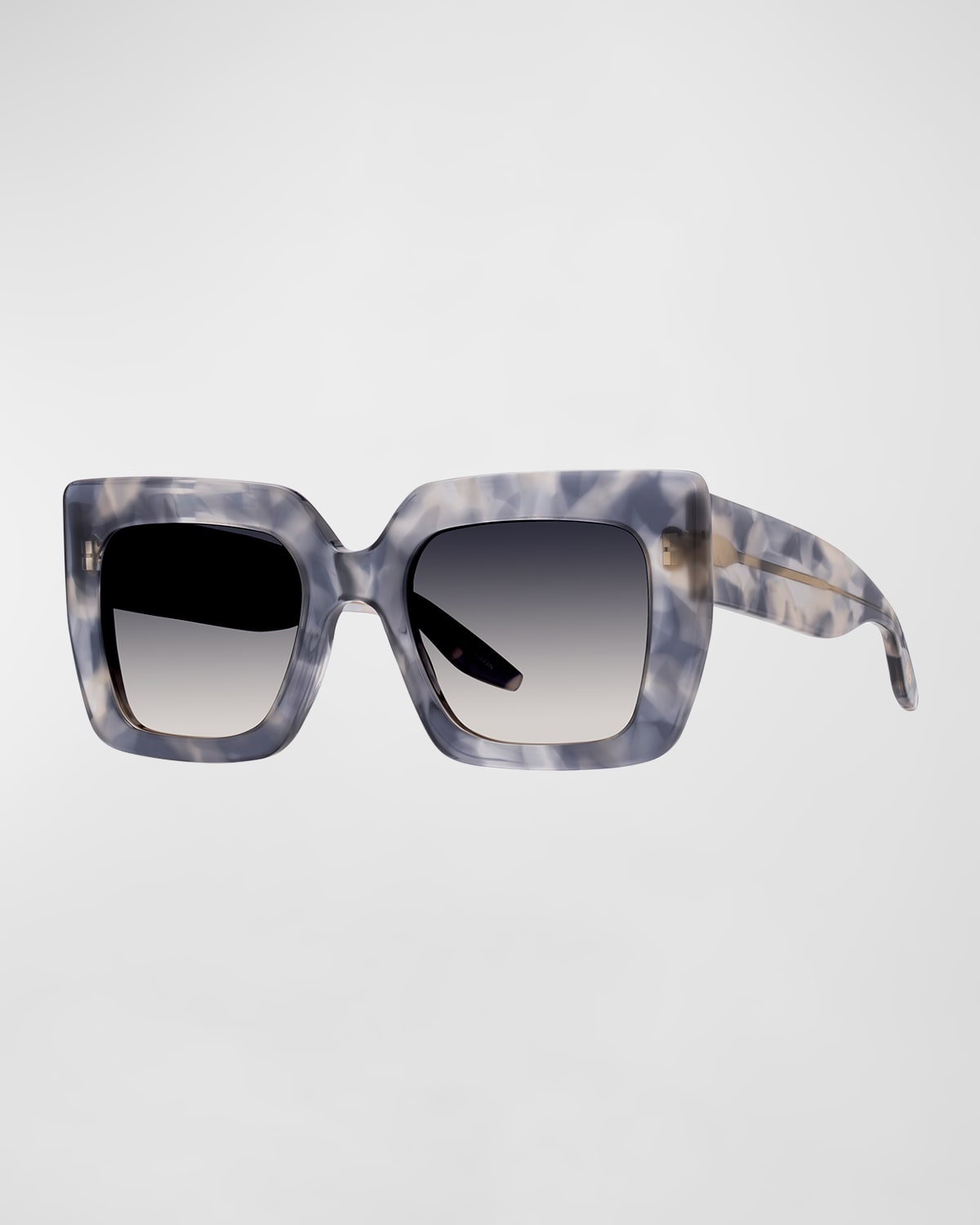 Barton Perreira Wailua Blue Zyl Butterfly Sunglasses In Wailua Ethereal Blue / Basalt (ar)