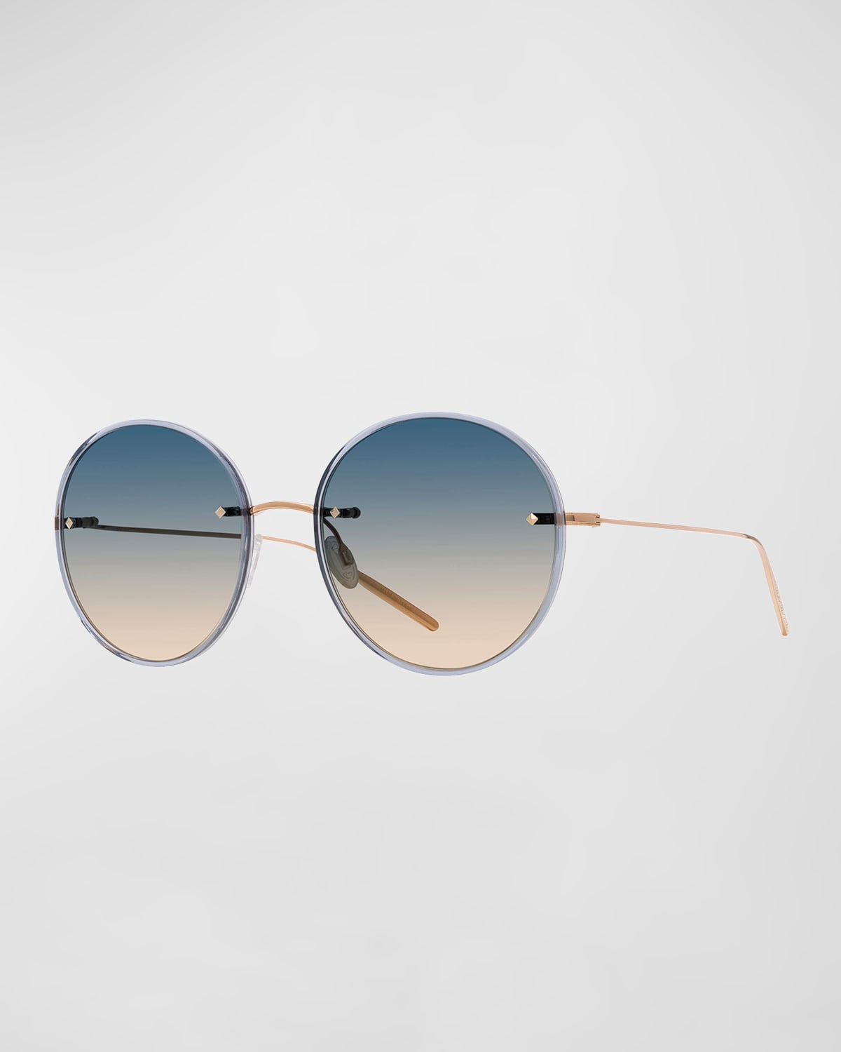 Rigby Golden Titanium & Acetate Round Sunglasses