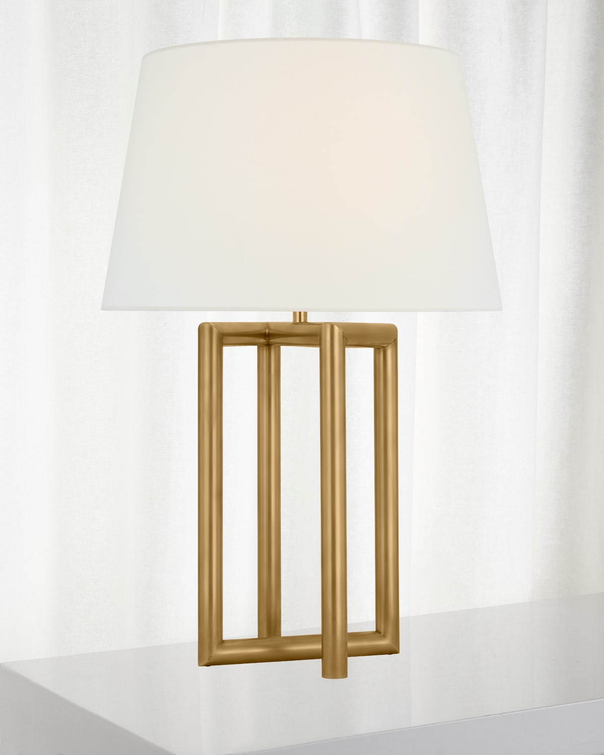 Shop Visual Comfort Signature Concorde Large Table Lamp By Paloma Contreras In Hand-rubbed Antique Brass