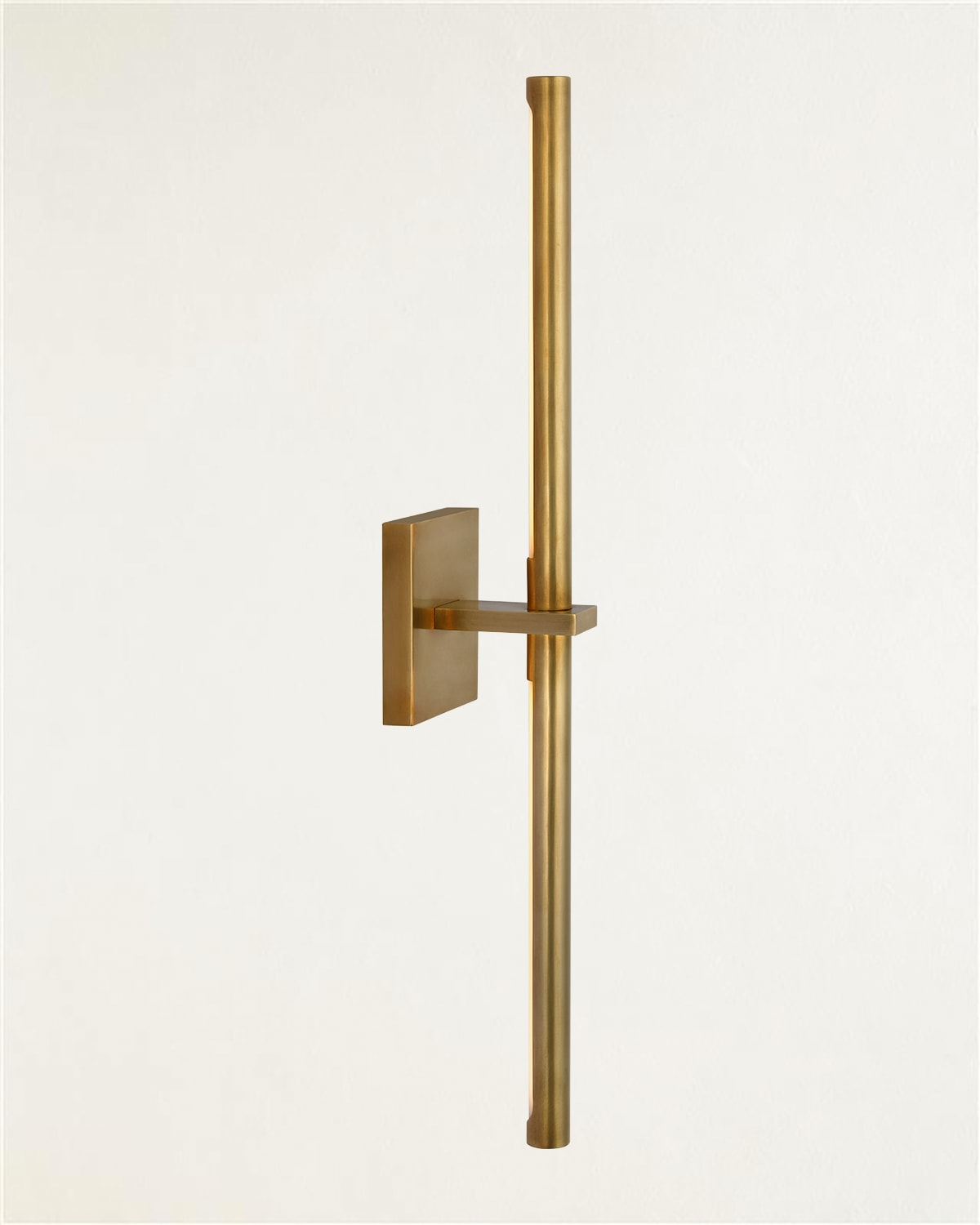 Shop Visual Comfort Signature Axis Large Linear Sconce By Kelly Wearstler In Antique-burnished Brass