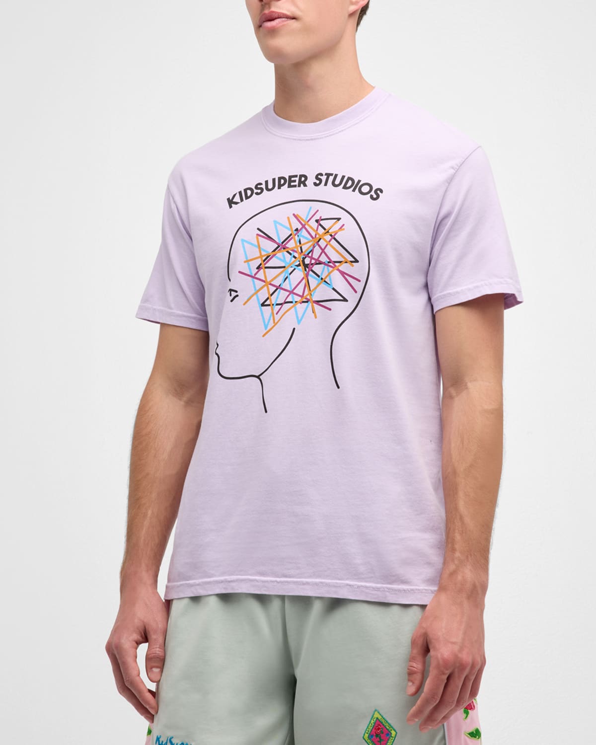 Shop Kidsuper Men's Thoughts In My Head Graphic Tee In Purple